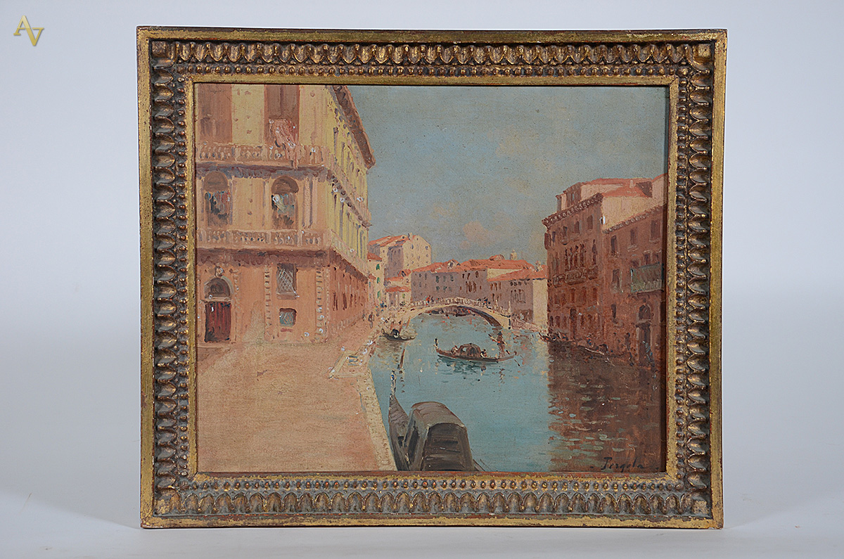 ASSINATURA NÃO IDENTIFICADA - Veneza - ost - 38 x 46 - foto 1 de 4