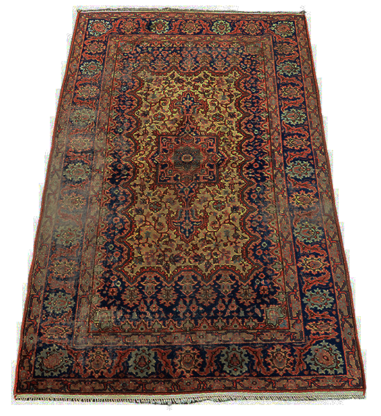 Tapete oriental. Medidas 2,51 x 1,48 (no estado - rapé).