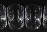 Seis copos para Whisky em cristal liso, 320 ml. - Seis copos para Whisky em cristal liso, 320 ml.