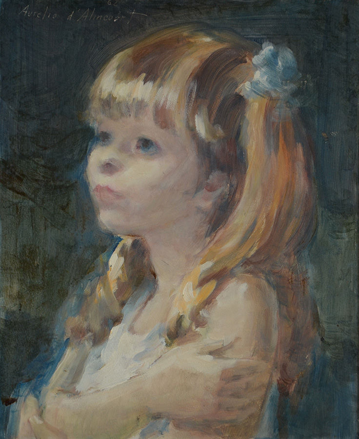 AURÉLIO D'ALINCOURT - Menina - ose - 27 x 22 - foto 2 de 3