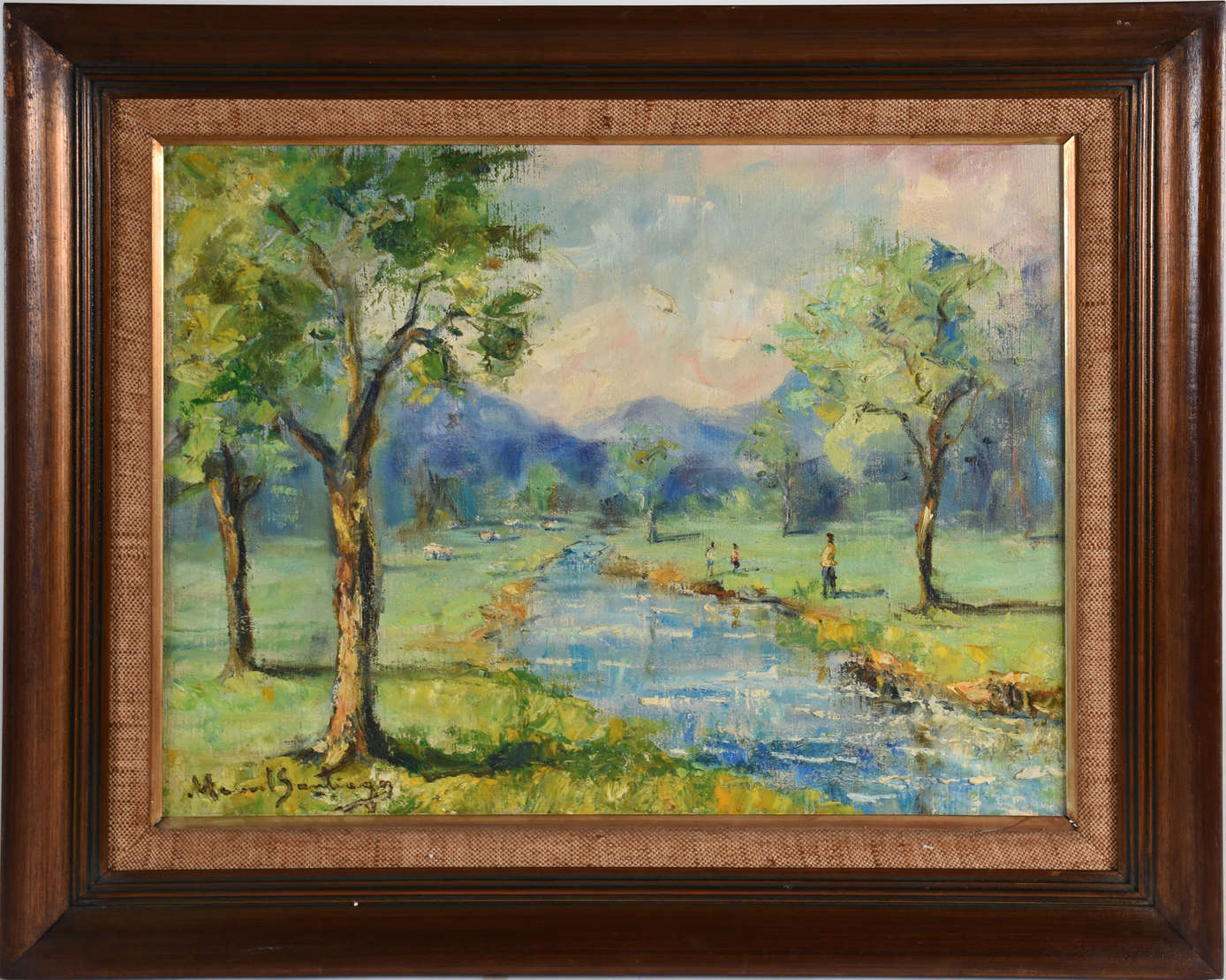 Manoel Santiago (1897-1987), Paisagem com árvores - foto 1 de 2
