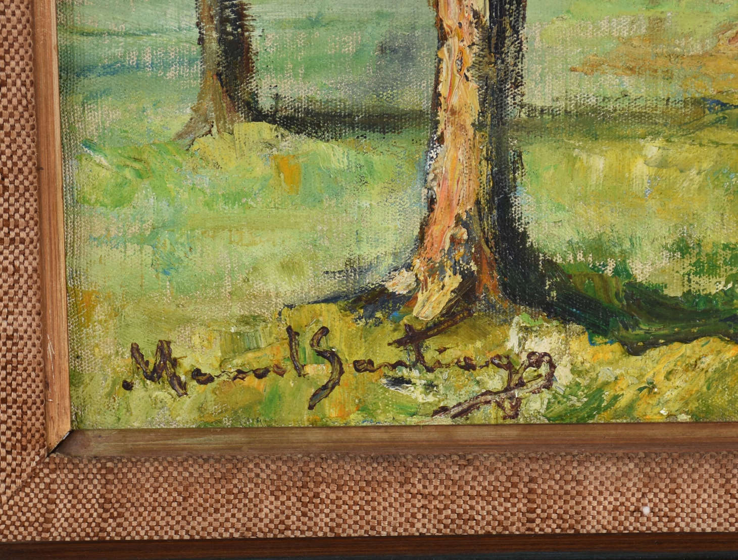 Manoel Santiago (1897-1987), Paisagem com árvores - foto 2 de 2