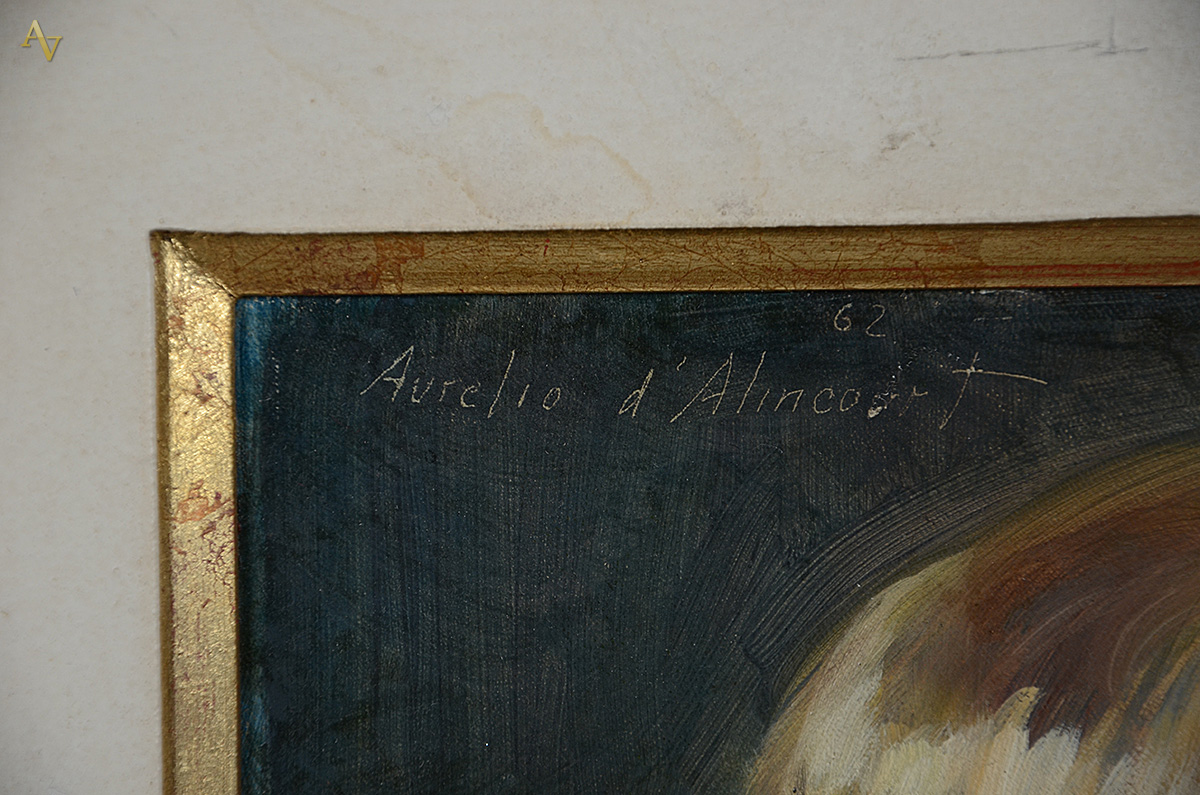AURÉLIO D'ALINCOURT - Menina - ose - 27 x 22 - foto 3 de 3