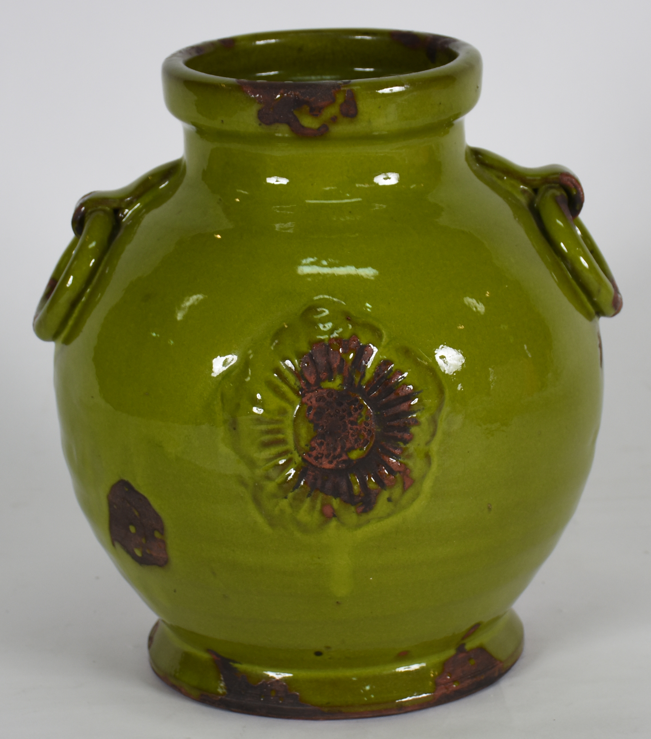 Vaso verde de de porcelana - foto 1 de 3