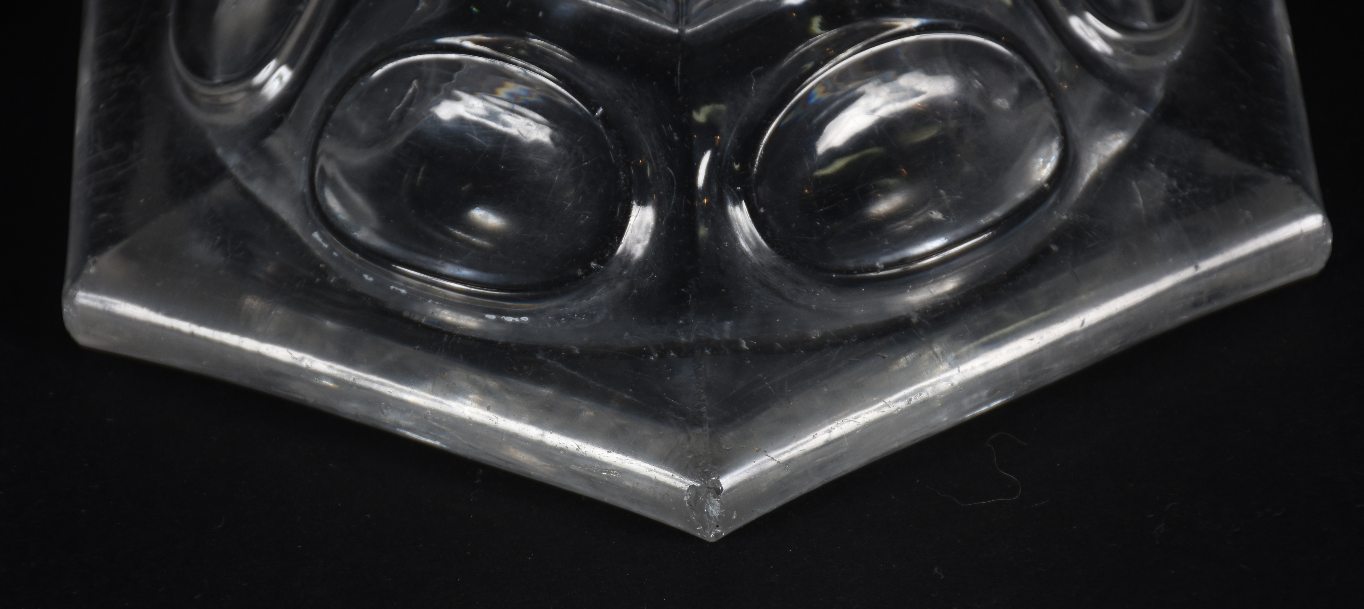 Par de castiçais de cristal com pingentes lapidados e mangas... - foto 5 de 5