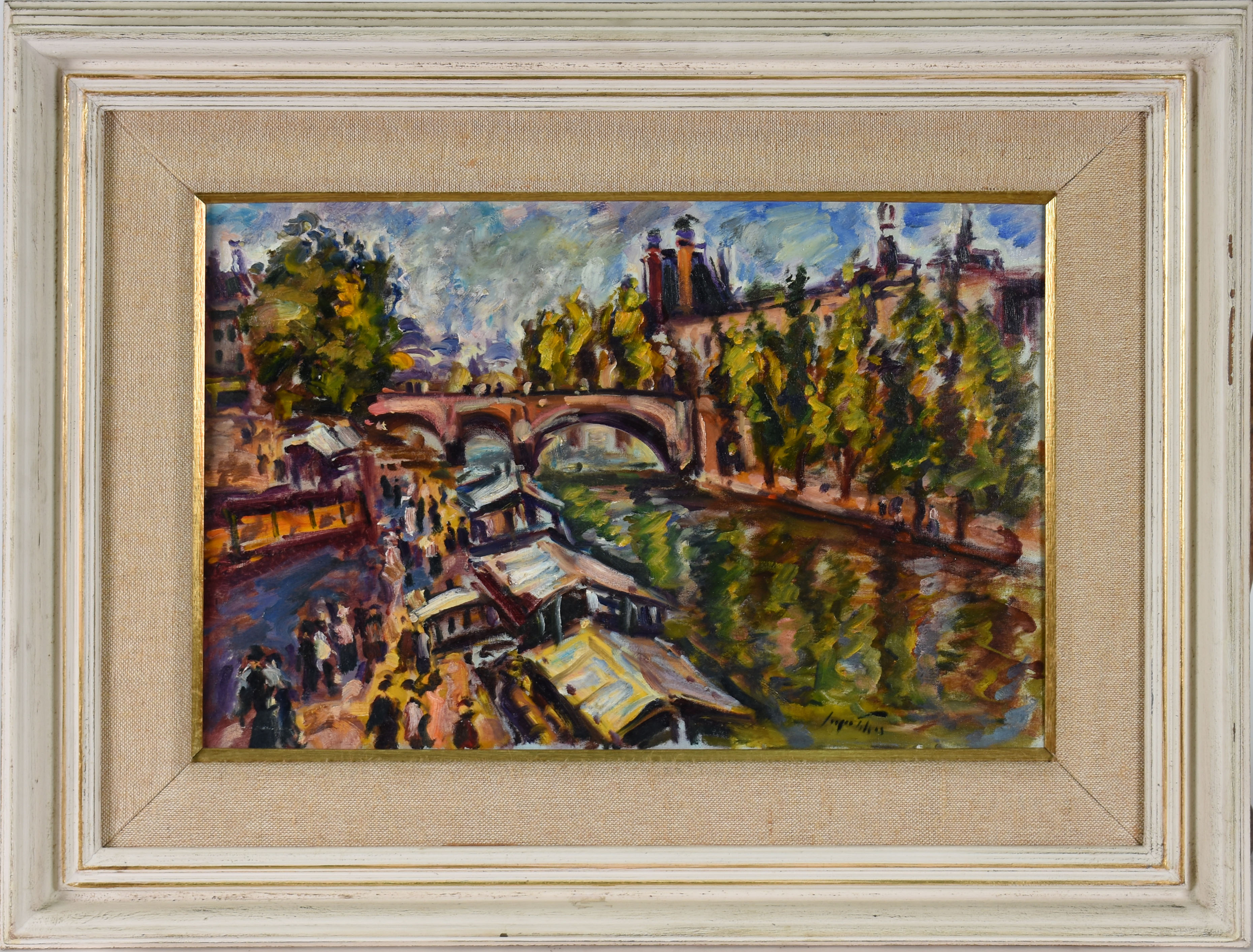  Sérgio Telles (1936-2022), Le Louvre et péniches - Paris  2009 - foto 1 de 3