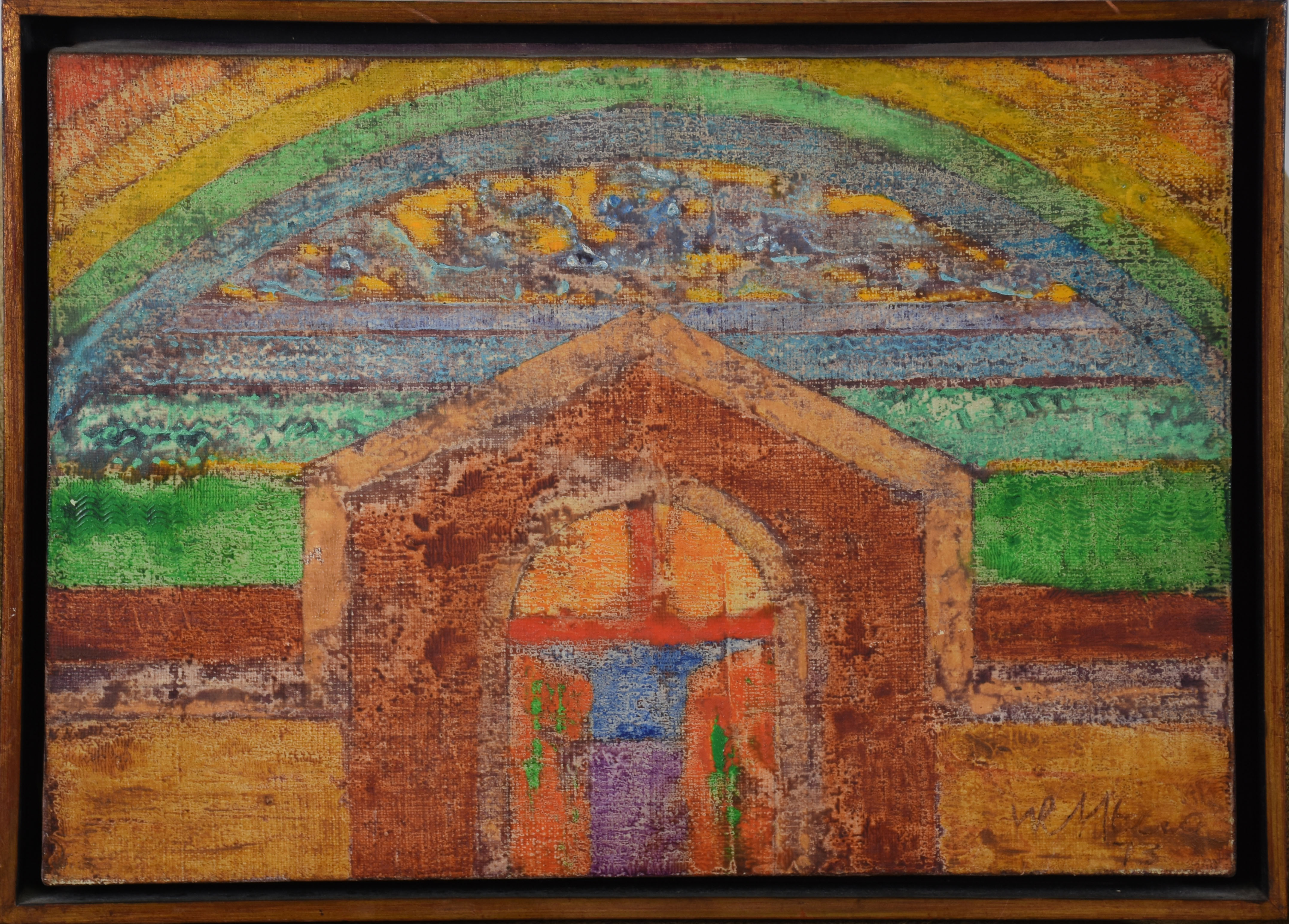 o.s.t., med. 28 x 42 cm, datado de 1973 - foto 1 de 3