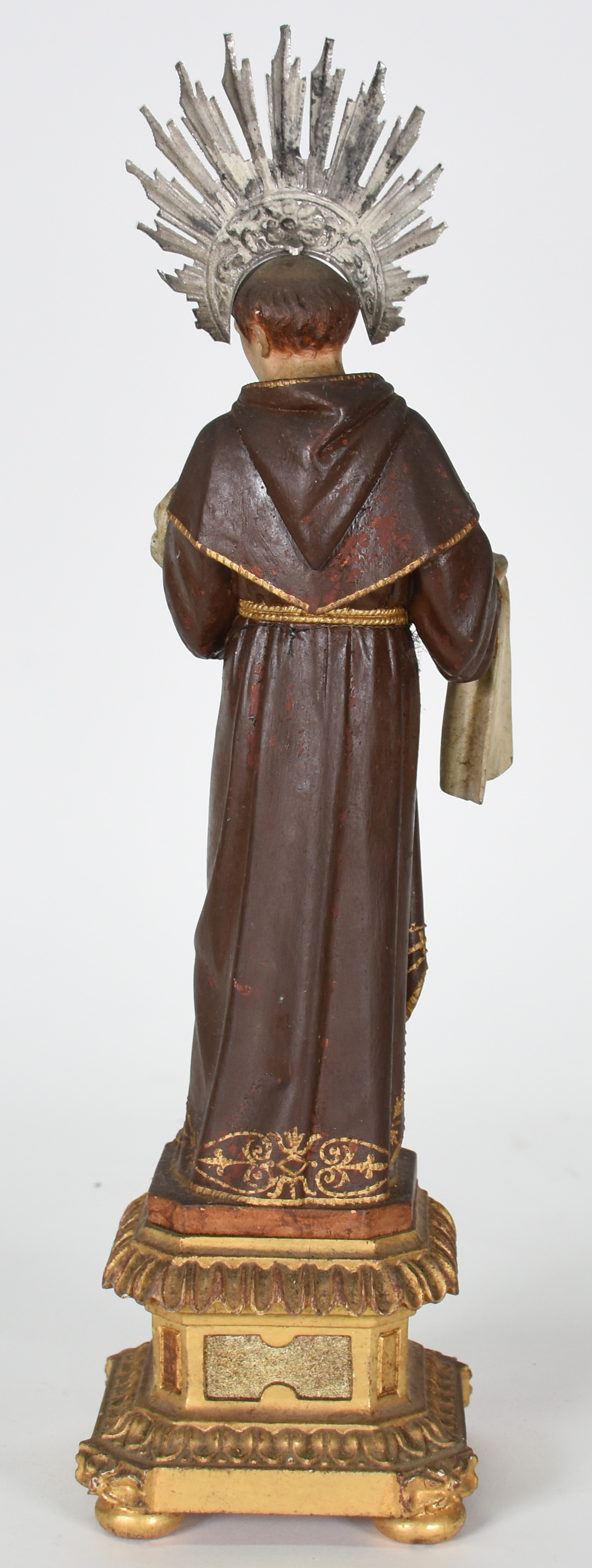 Antiga Imagem de Santo Antônio de madeira policromada - foto 3 de 3