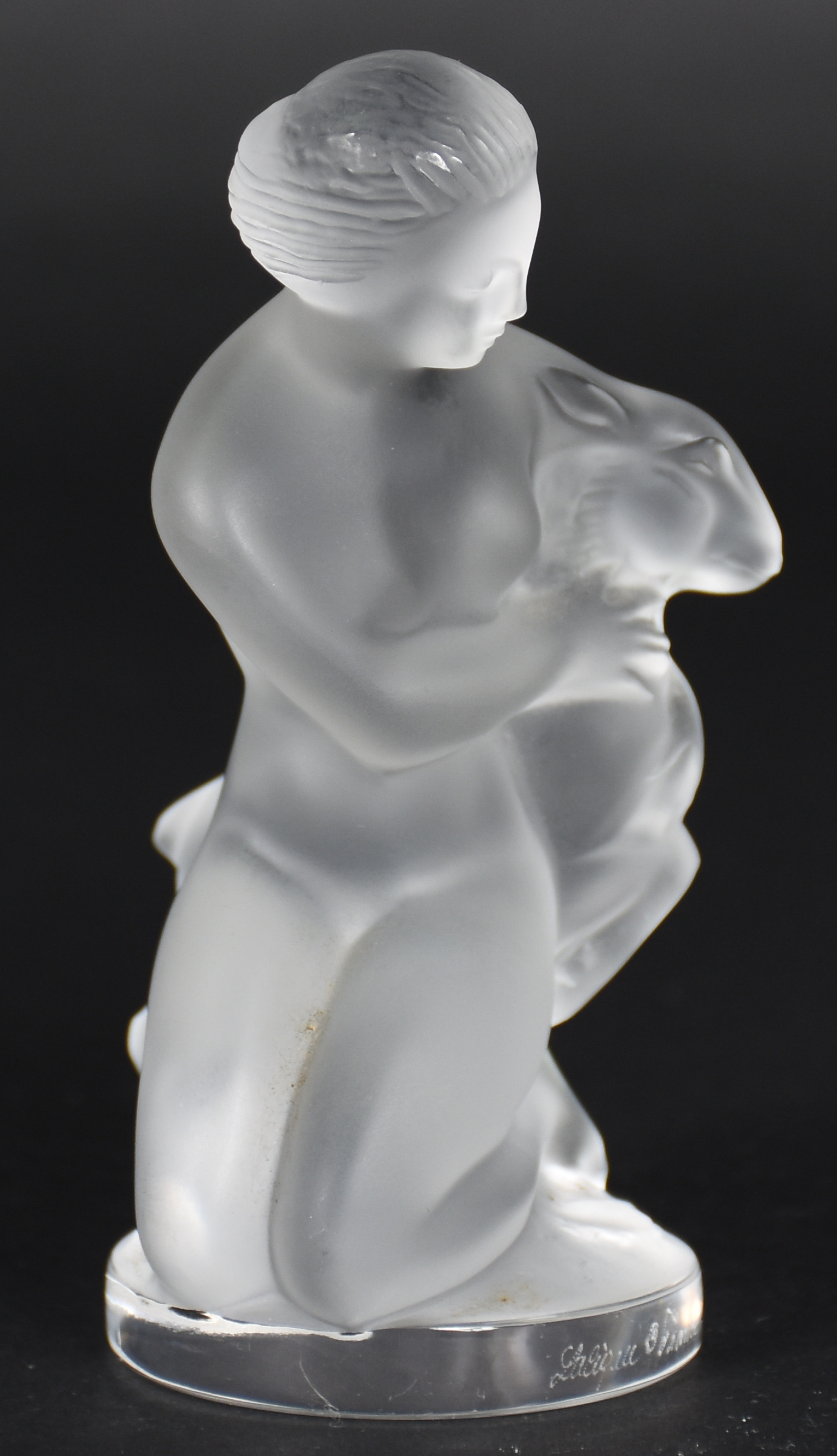 LALIQUE - estatueta de cristal frances, assinada - foto 2 de 5
