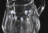 Baccarat (1764),  - Jarra  de cristal  frances, lapidação "HARCOURT", assinada na base .
