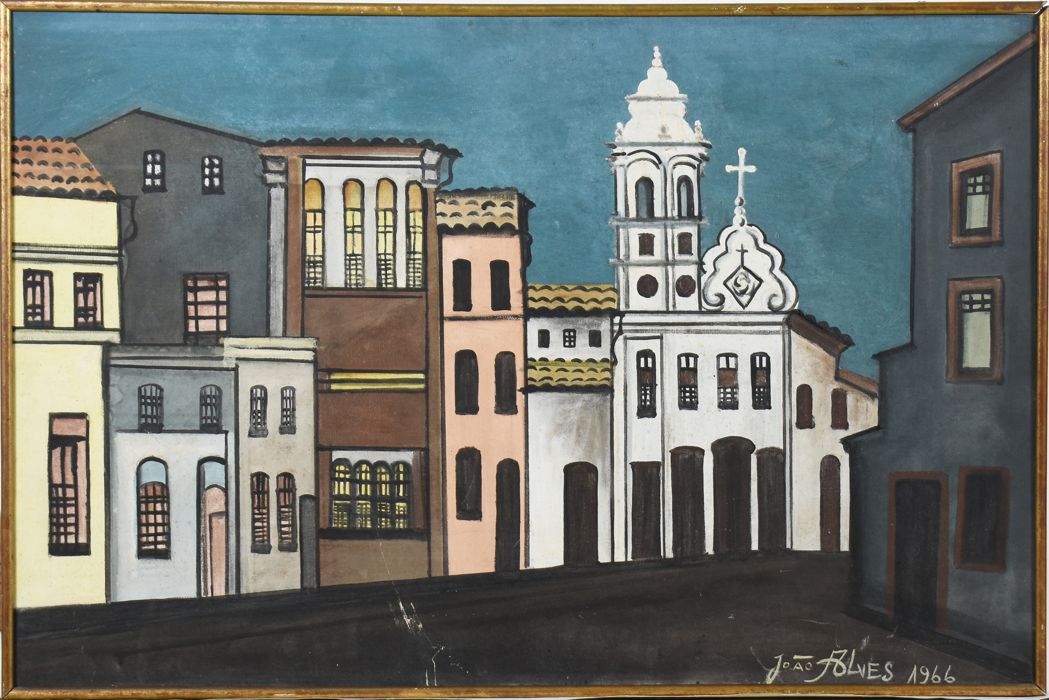João Alves (1906-1970), Fachada com igreja - foto 1 de 4