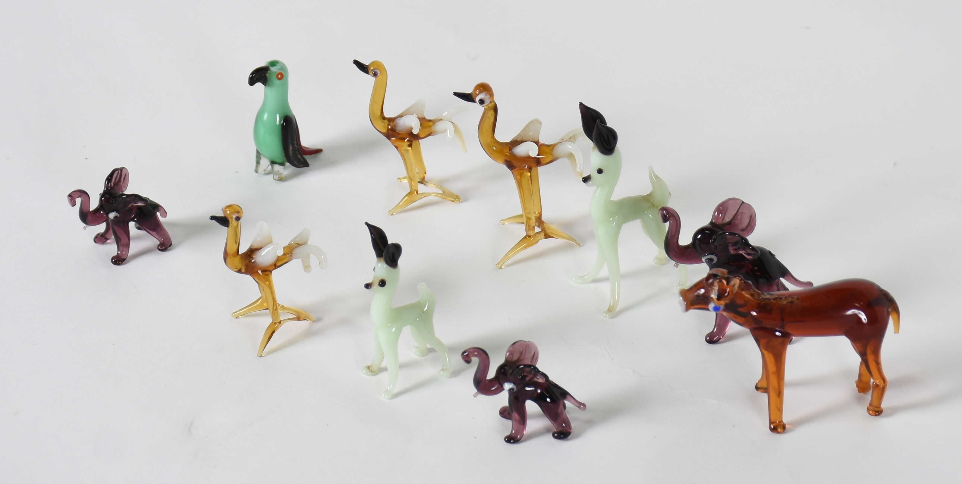 Conjunto com 10 miniaturas de Murano - foto 2 de 5