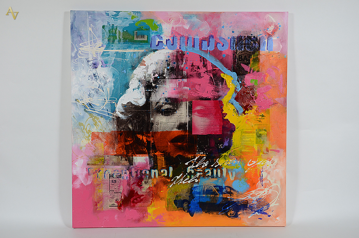 CLAUS COSTA - Marilyn Monroe - téc. mista - 130 x 130 - foto 1 de 4