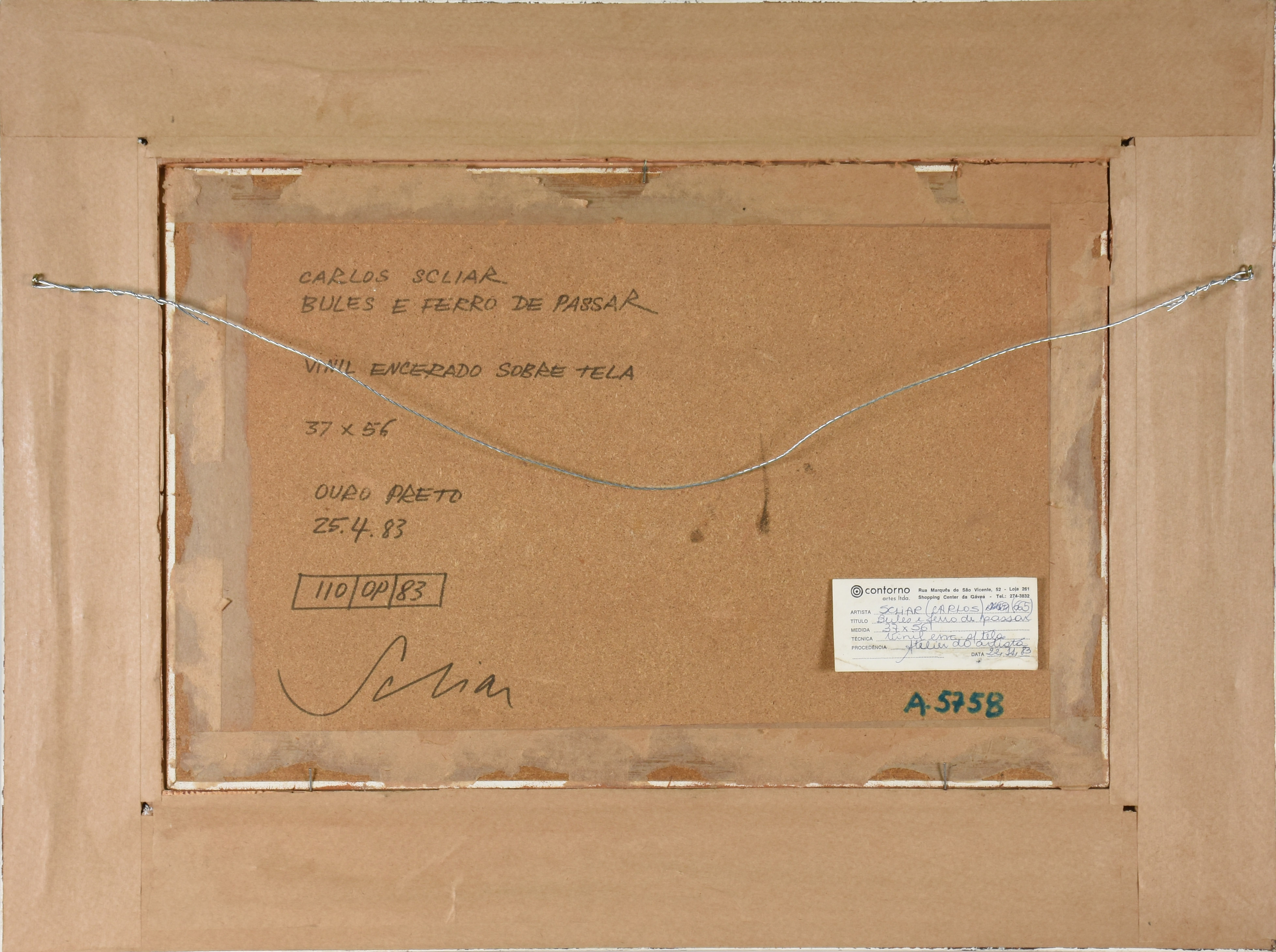 Carlos Scliar (1920-2001), Bules e ferro de passar - foto 3 de 3