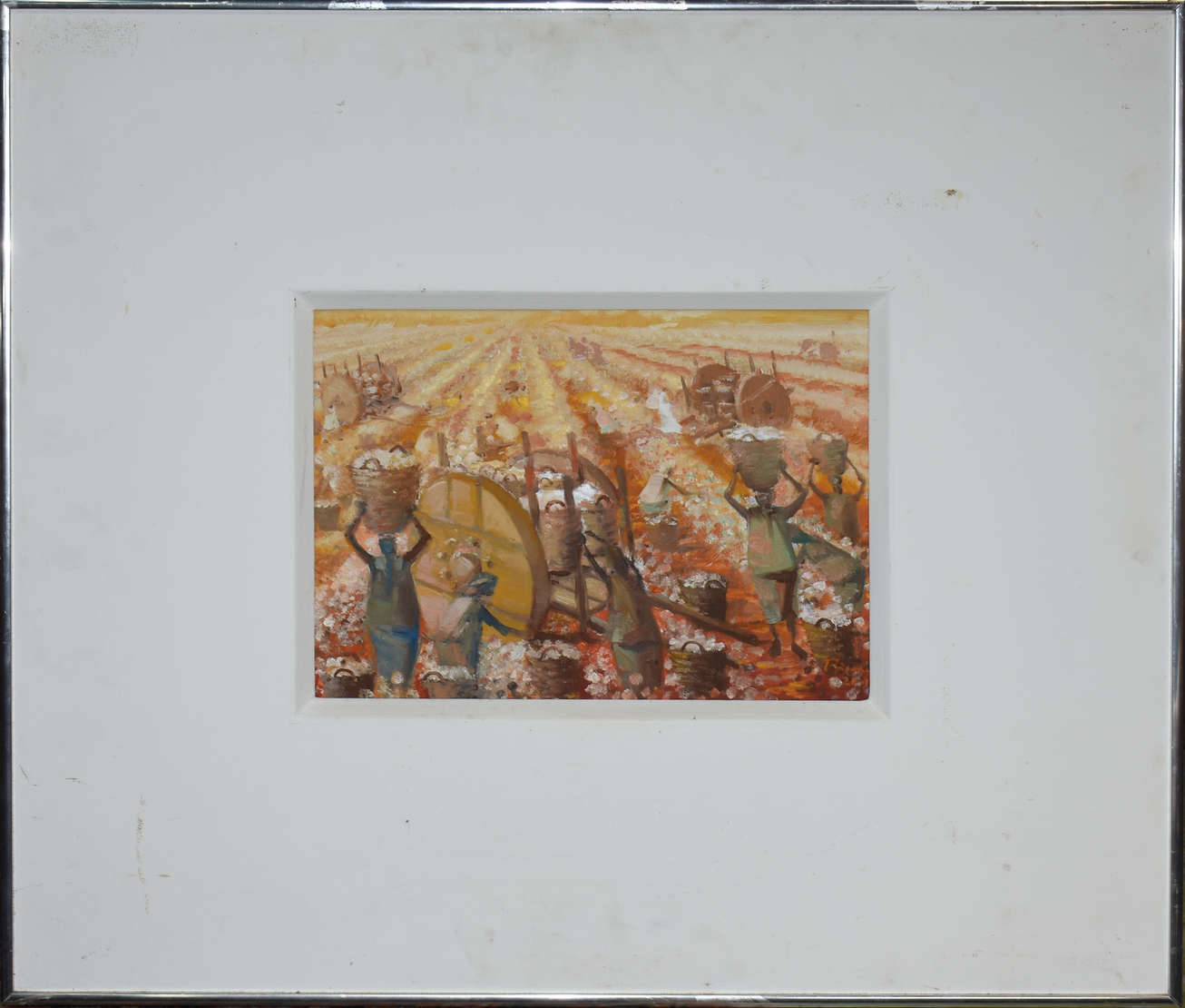 Enrico Bianco (1918-2013), Colheita de algodão - foto 1 de 3