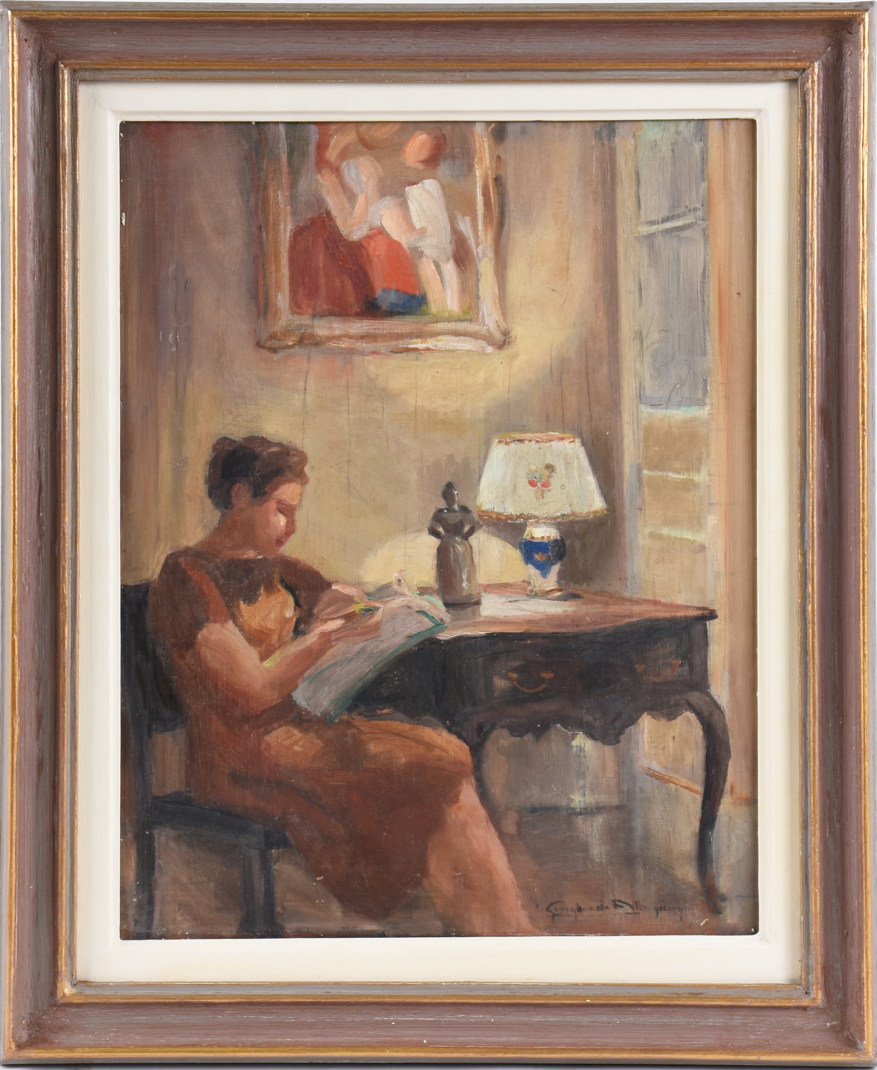 Georgina de Albuquerque (1885-1962), A leitura - foto 1 de 3