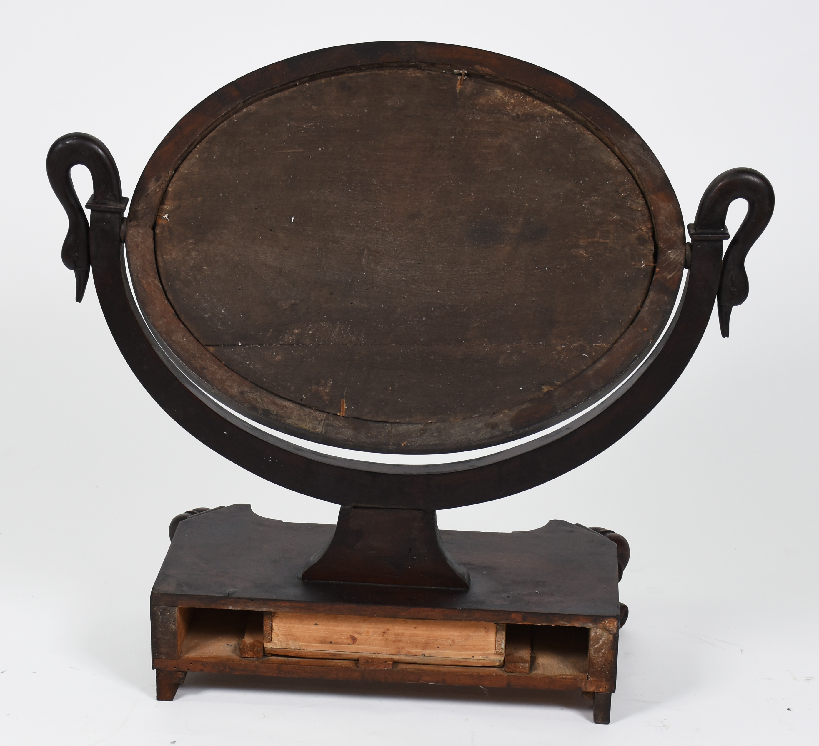 Espelho de mesa de madeira nobre, suporte na forma de "Cabeças de... - foto 3 de 3