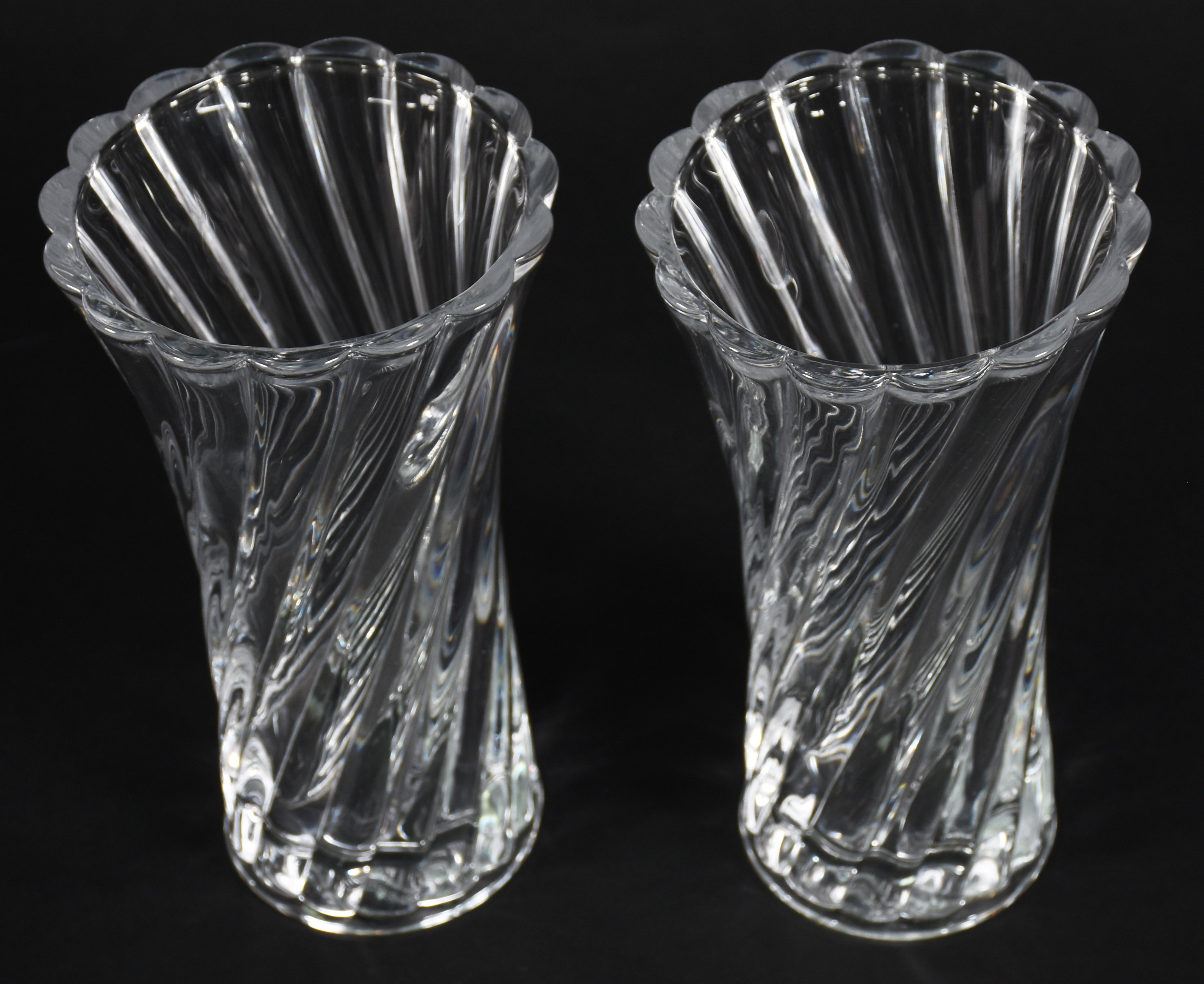 Par de vasos em demi cristal - foto 2 de 3