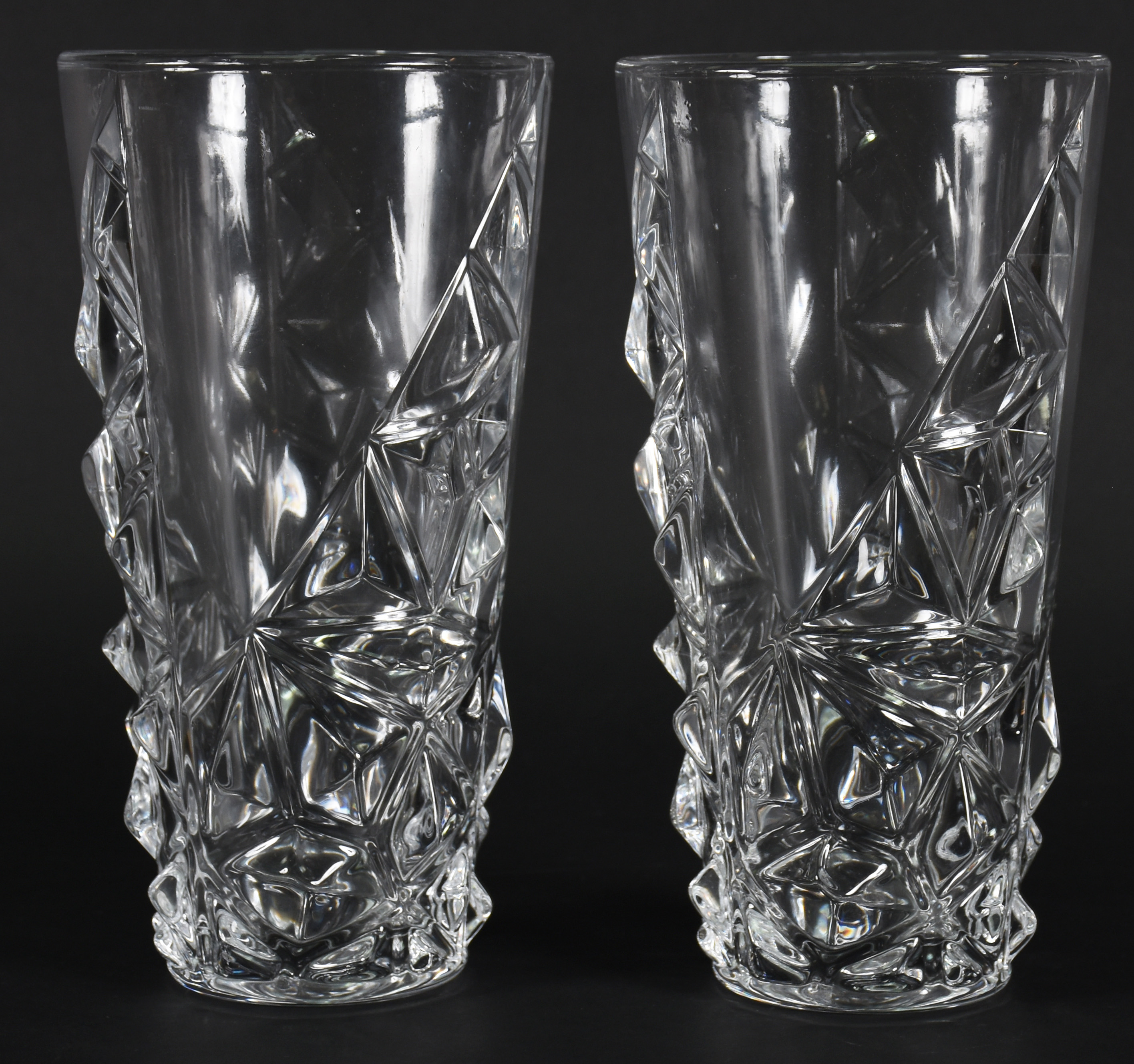 Par de vasos em demi cristal - foto 1 de 4