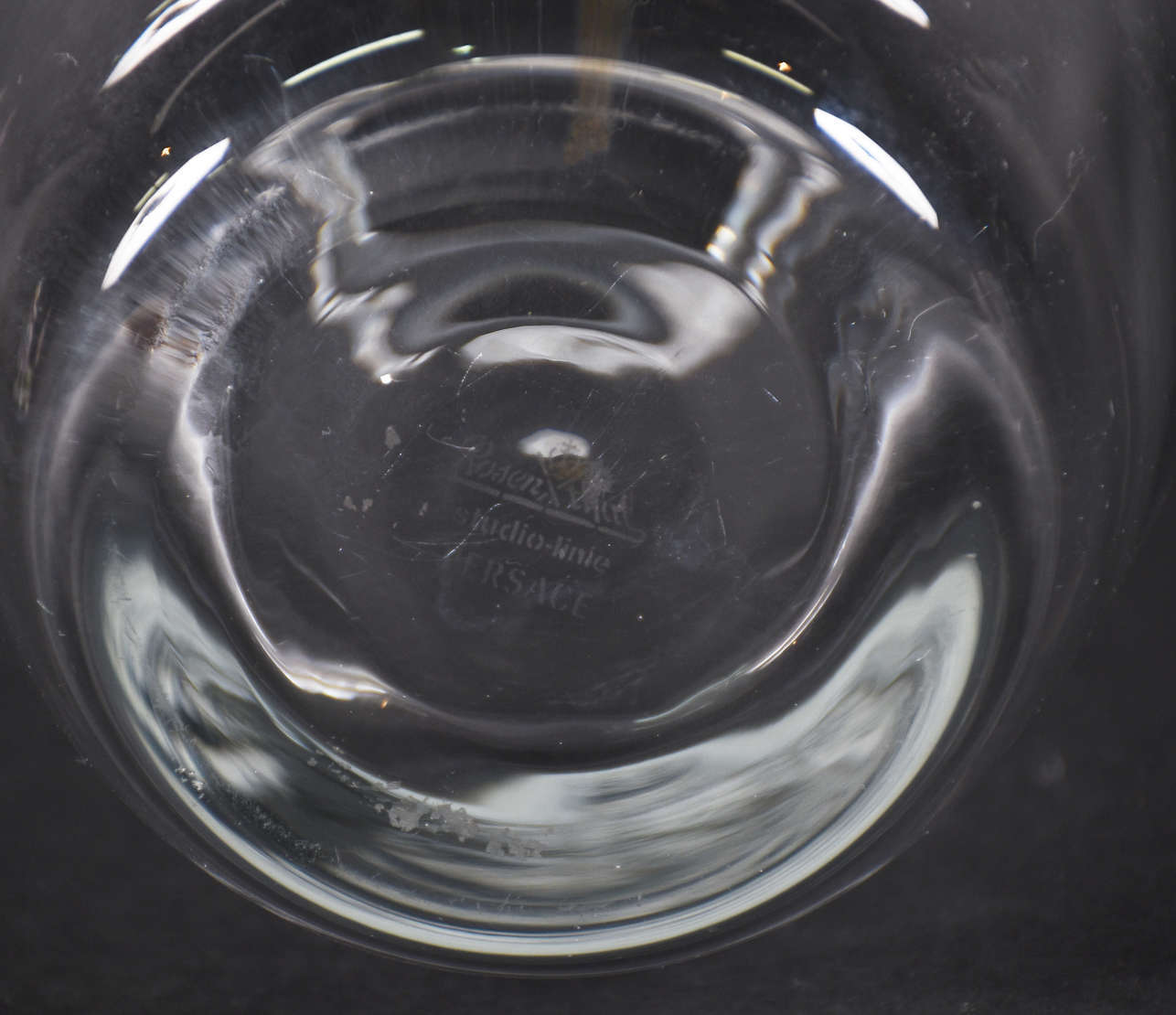 ROSENTHAL - Vaso de cristal VERSACE, com grega e medalhão prateado... - foto 5 de 5
