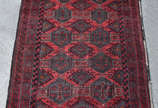 Tapete Afghan (cordão solto) med. 2,14 x 1,15 m - Tapete Afghan (cordão solto) med. 2,14 x 1,15 m