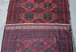 Tapete Afghan (cordão solto) med. 2,14 x 1,15 m - Tapete Afghan (cordão solto) med. 2,14 x 1,15 m