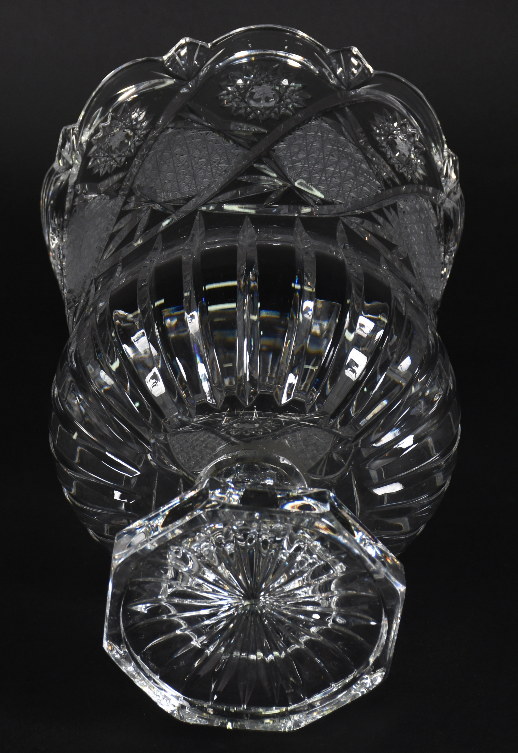 vaso de cristal lapidado - foto 3 de 3
