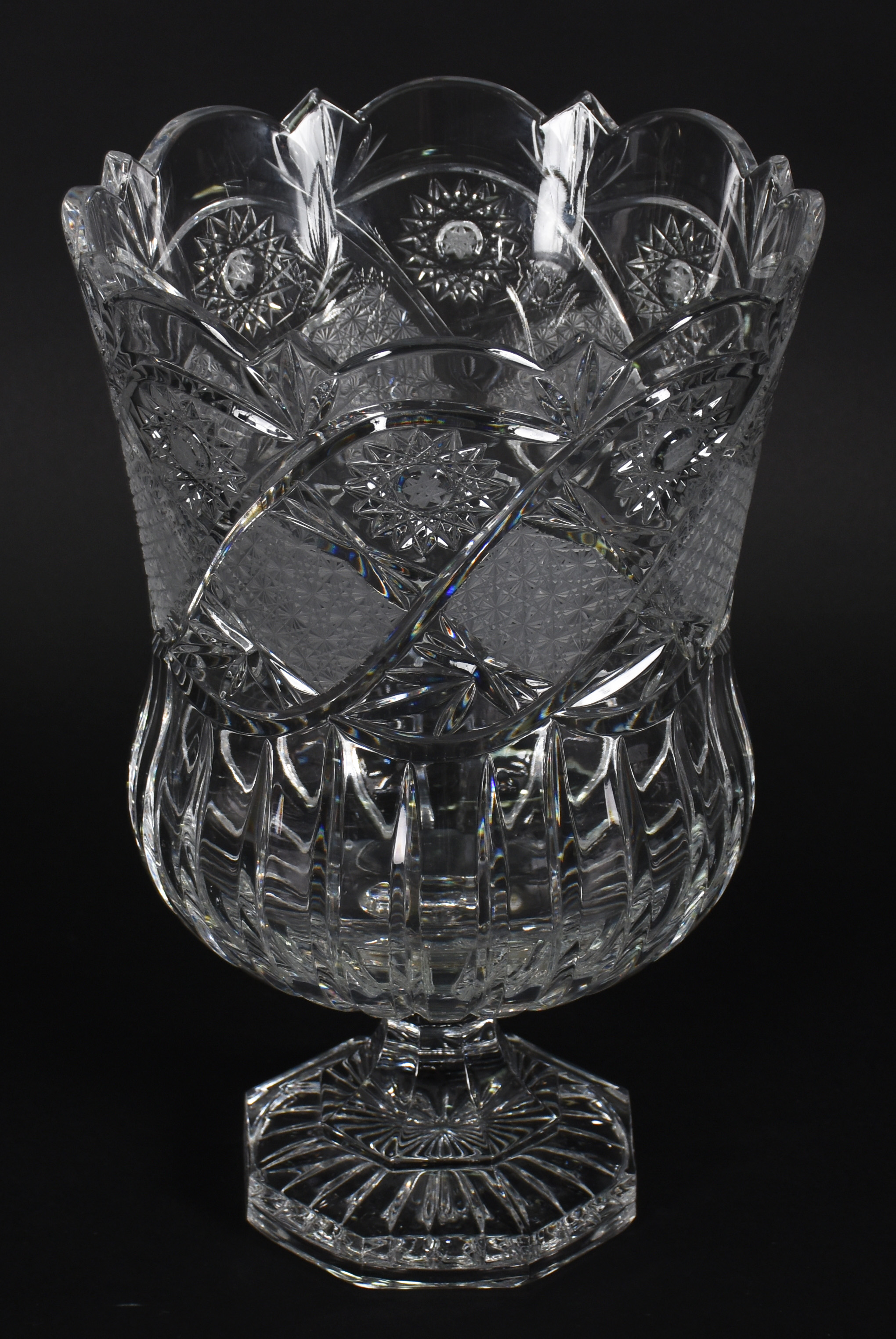 vaso de cristal lapidado - foto 1 de 3