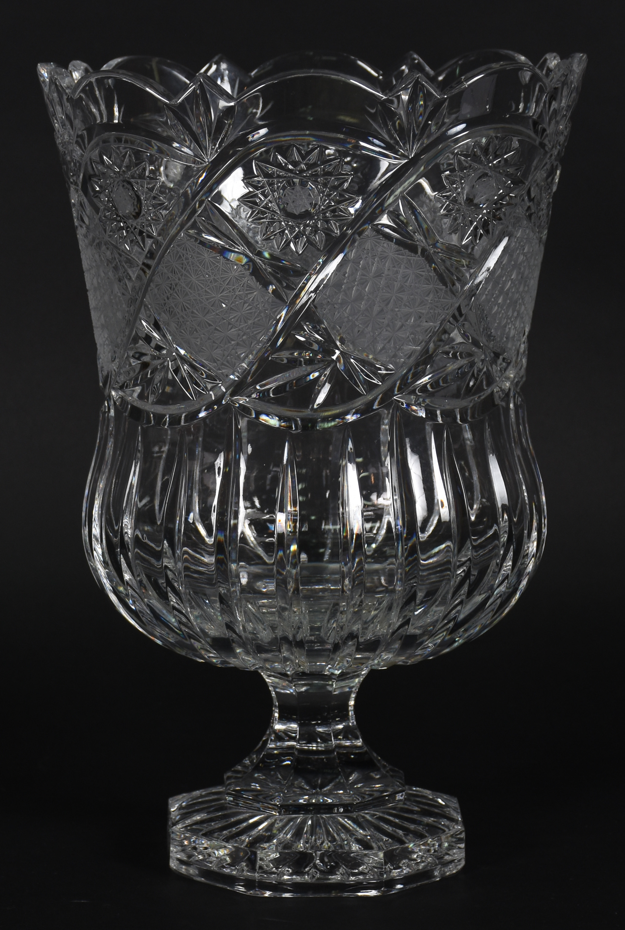 vaso de cristal lapidado - foto 2 de 3