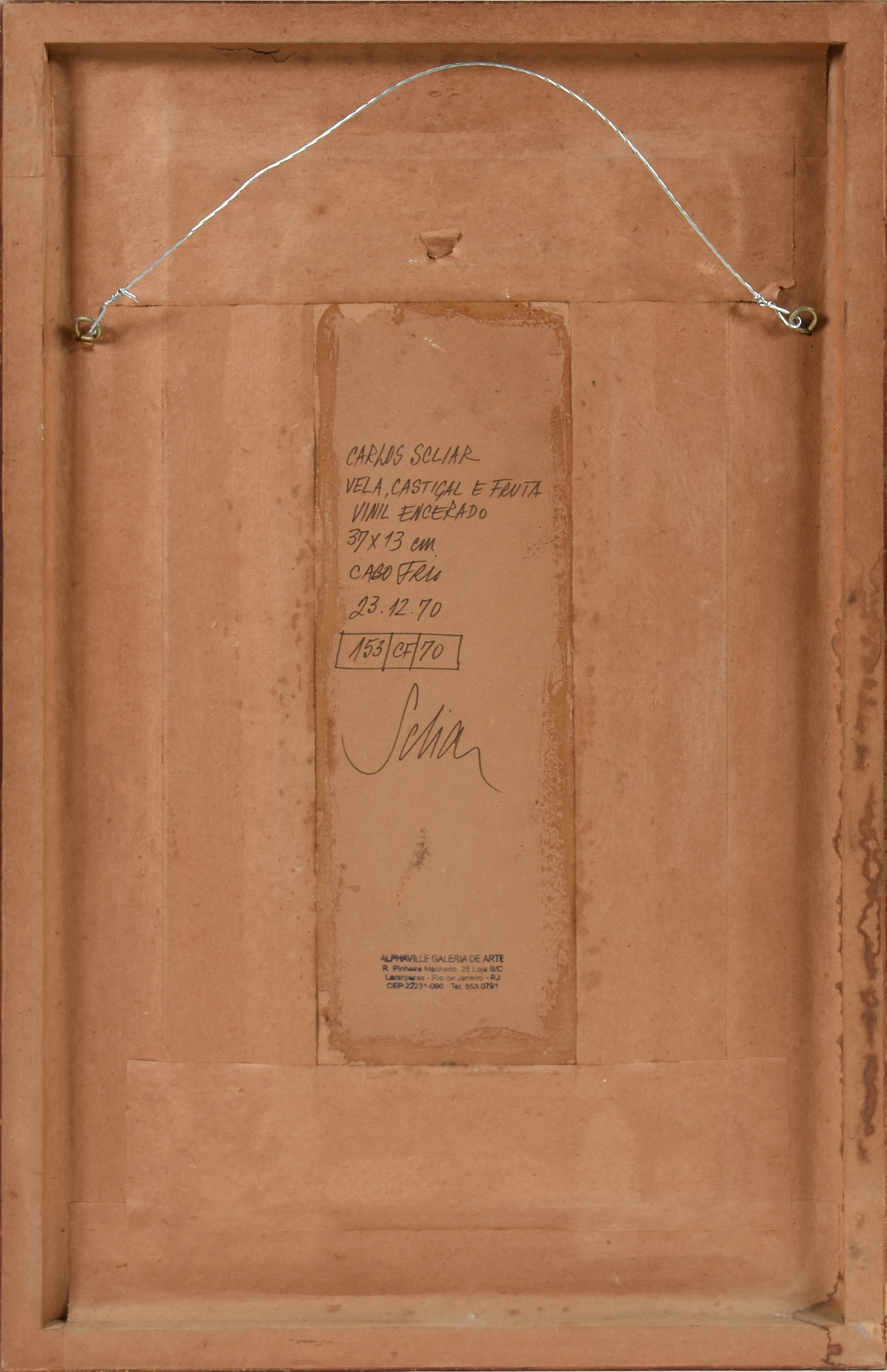 Carlos Scliar (1920-2001), Vela , castiçal e fruta - foto 3 de 3