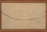 João Alves (1906-1970), Fachada com igreja - o.s.t., datado de 1966 