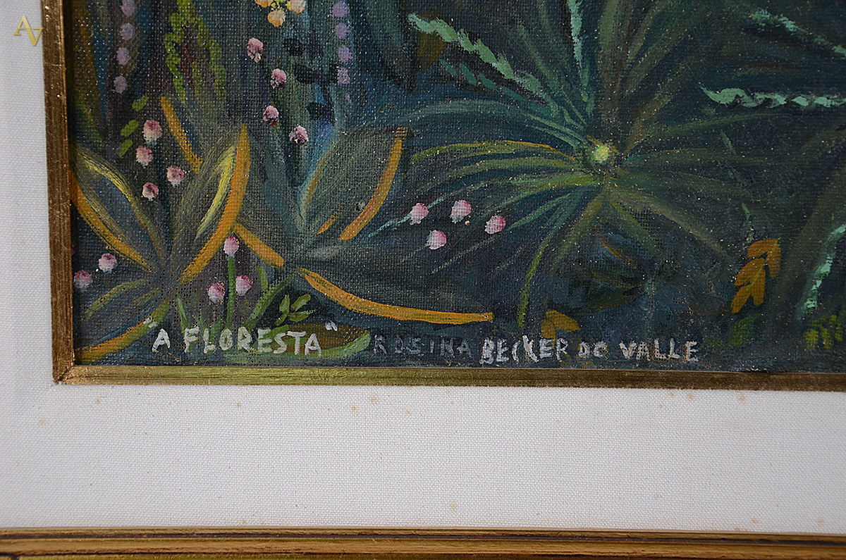 ROSINA BECKER DO VALLE - Floresta - ost - 52 x 64 - datado 1967 - foto 3 de 4
