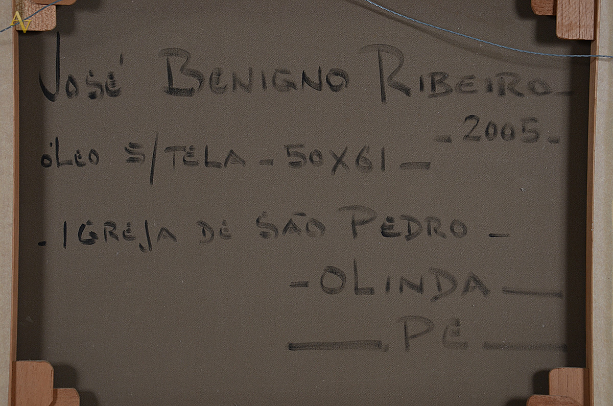 JOSÉ BENIGNO RIBEIRO - Igreja de São Pedro - Olinda PE - ost - 50 x... - foto 4 de 4