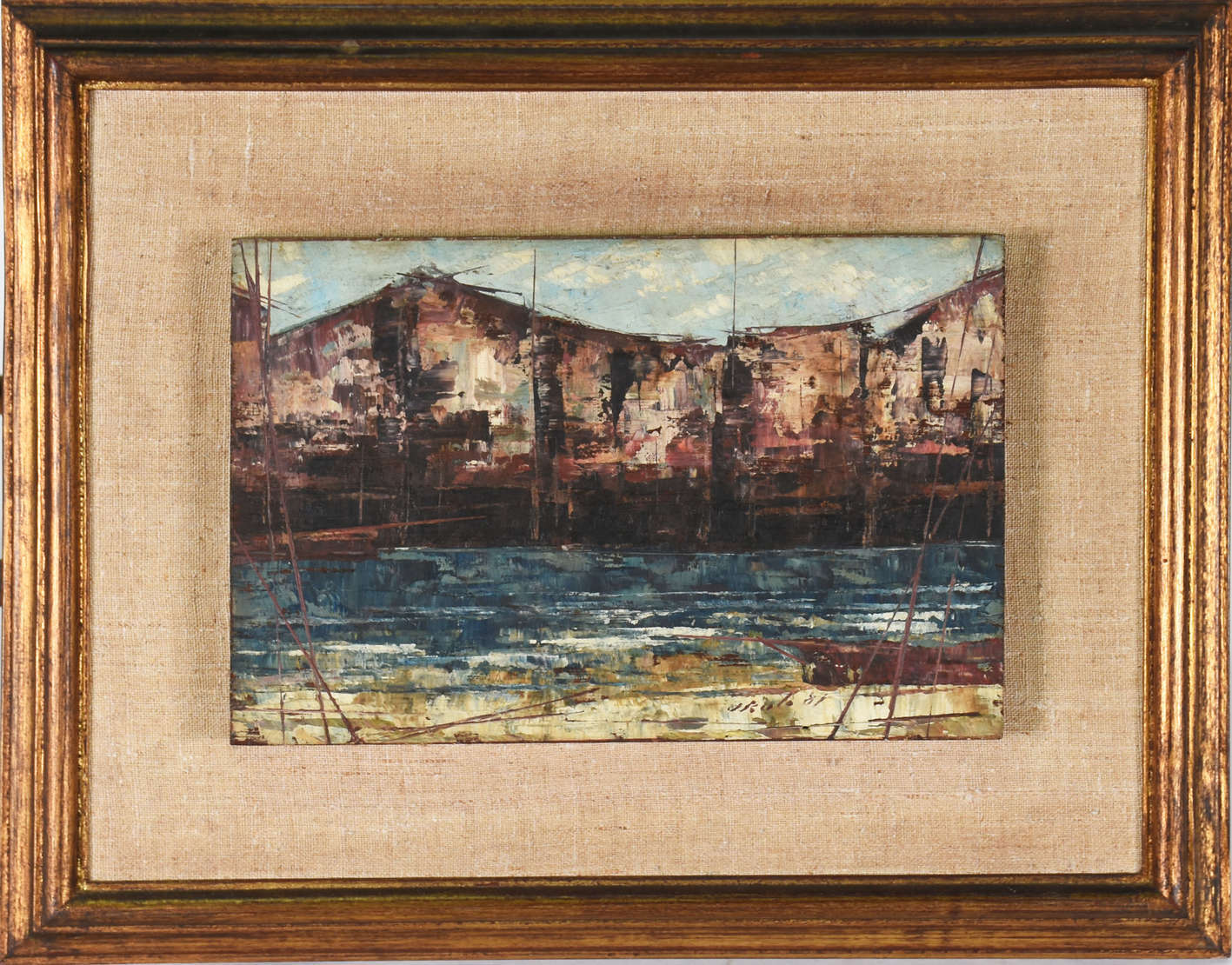 José Paulo Moreira da Fonseca (1922-2004), Paisagem com barco - foto 1 de 3