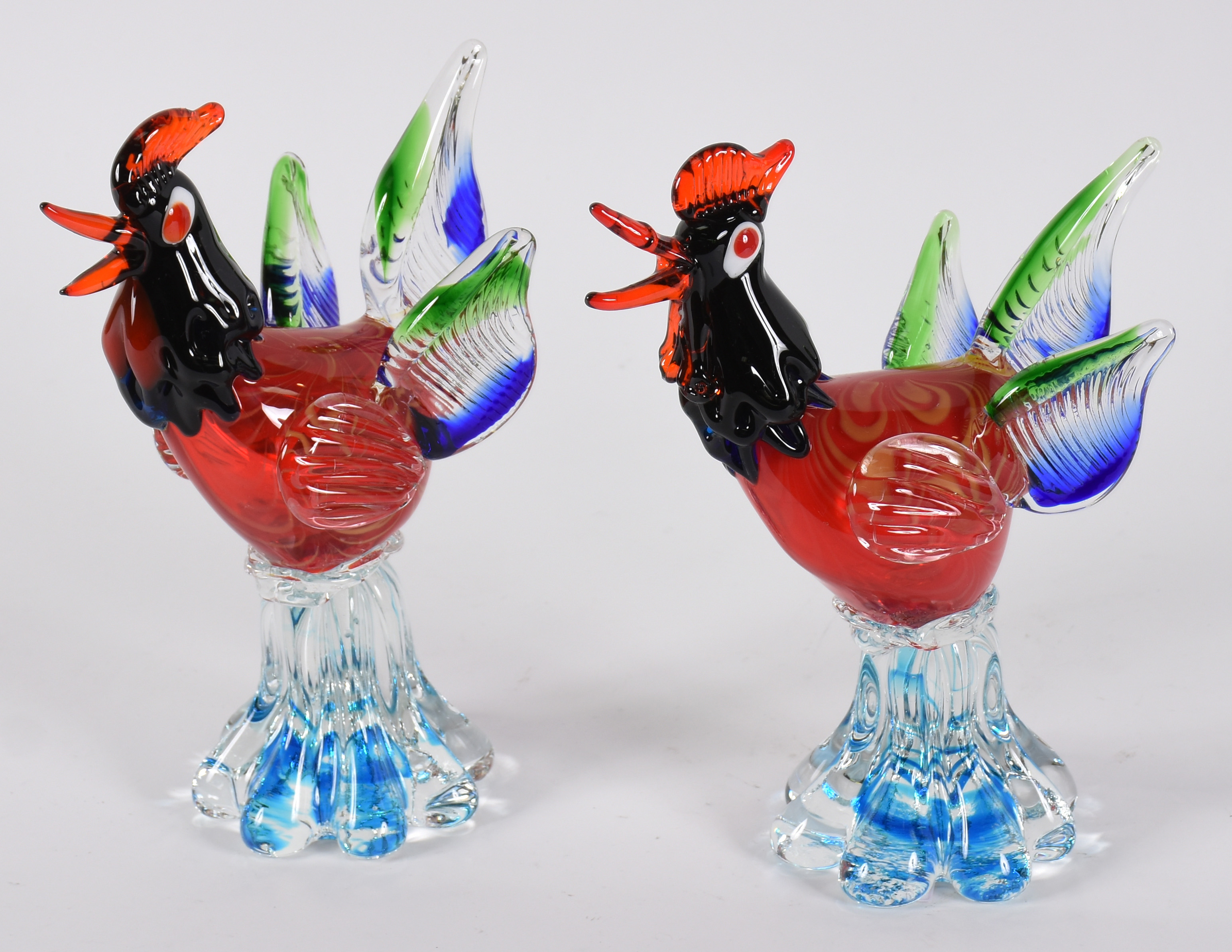 Par de galos de Murano - foto 1 de 4
