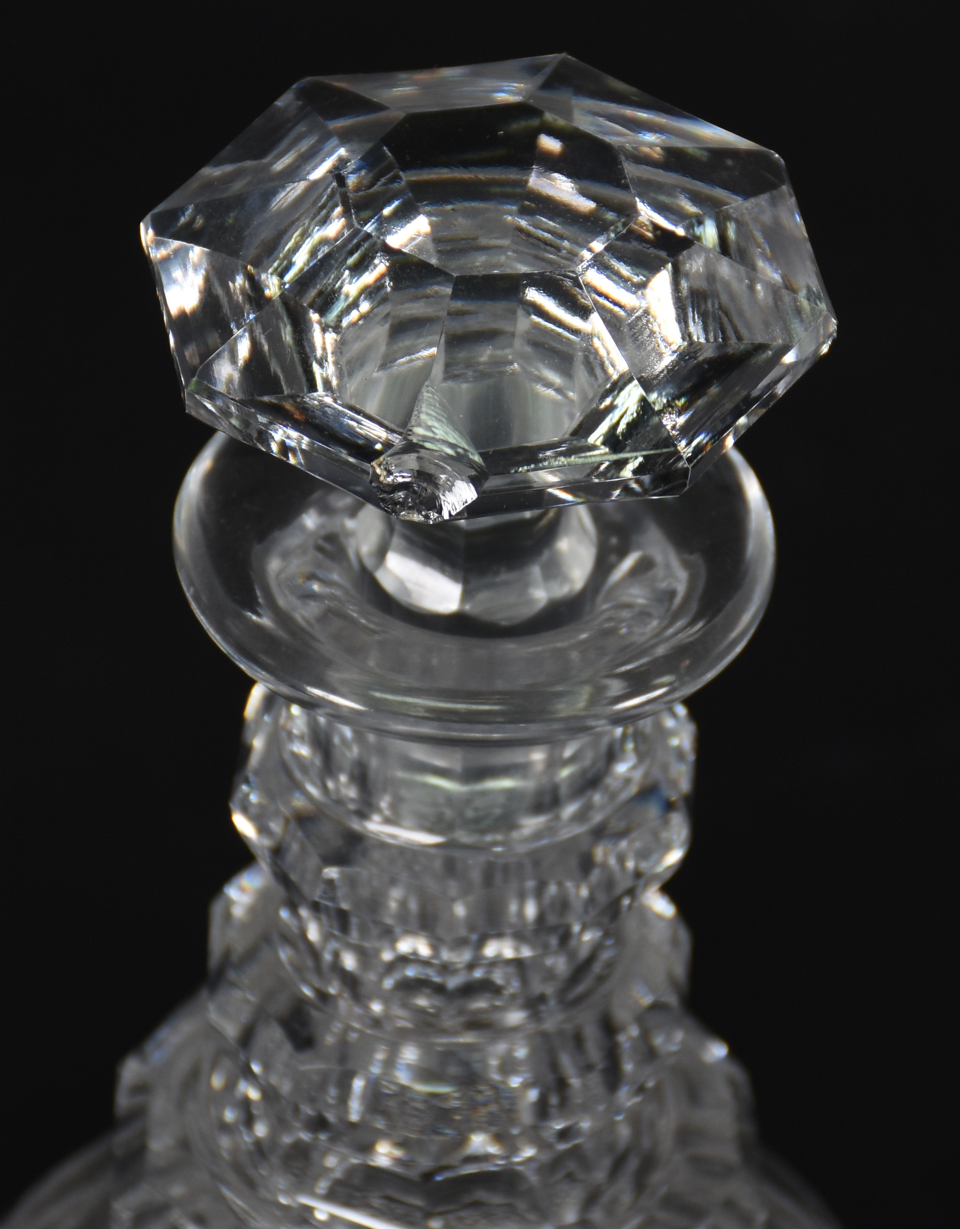 SAINT LOUIS - Par de garrafas de cristal Francês , lapidação bico de... - foto 3 de 5