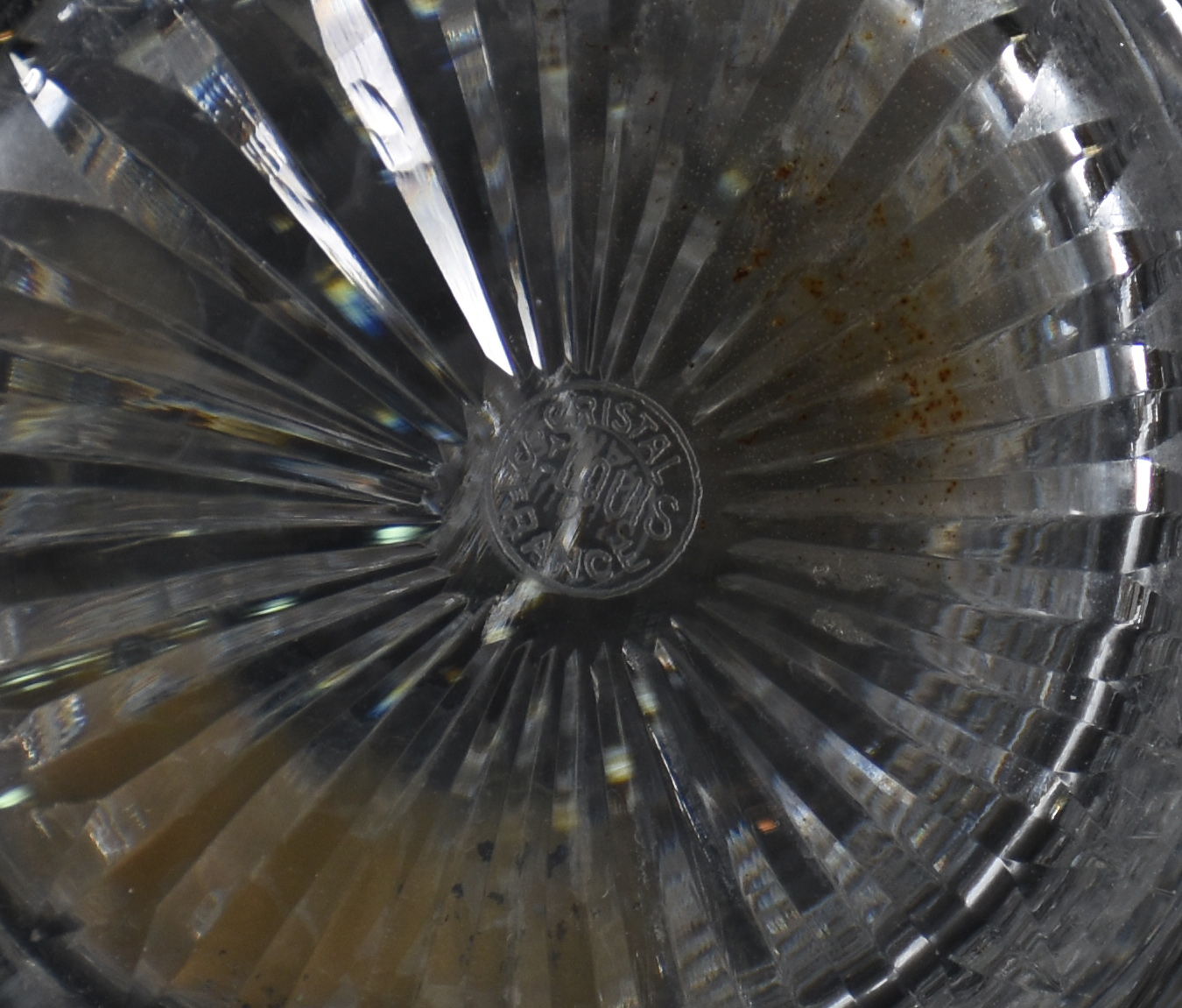 SAINT LOUIS - Par de garrafas de cristal Francês , lapidação bico de... - foto 4 de 5