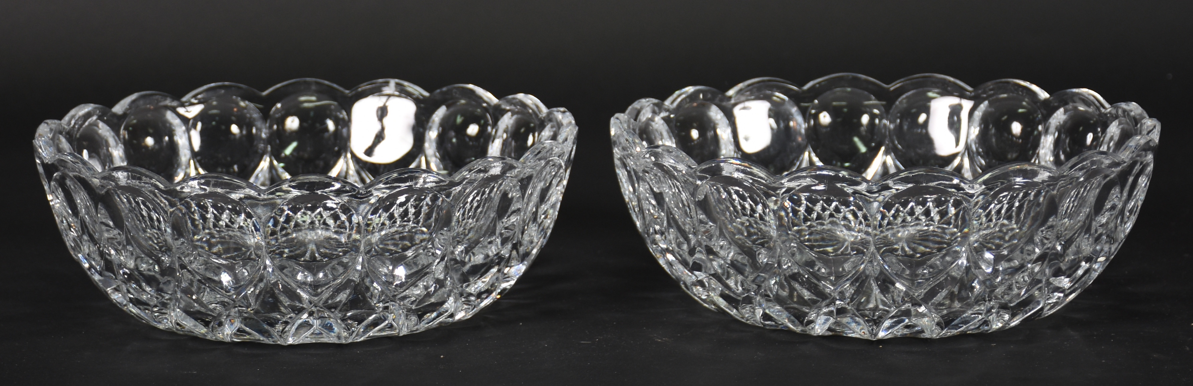 Par de bowls de cristal lapidado - foto 2 de 2