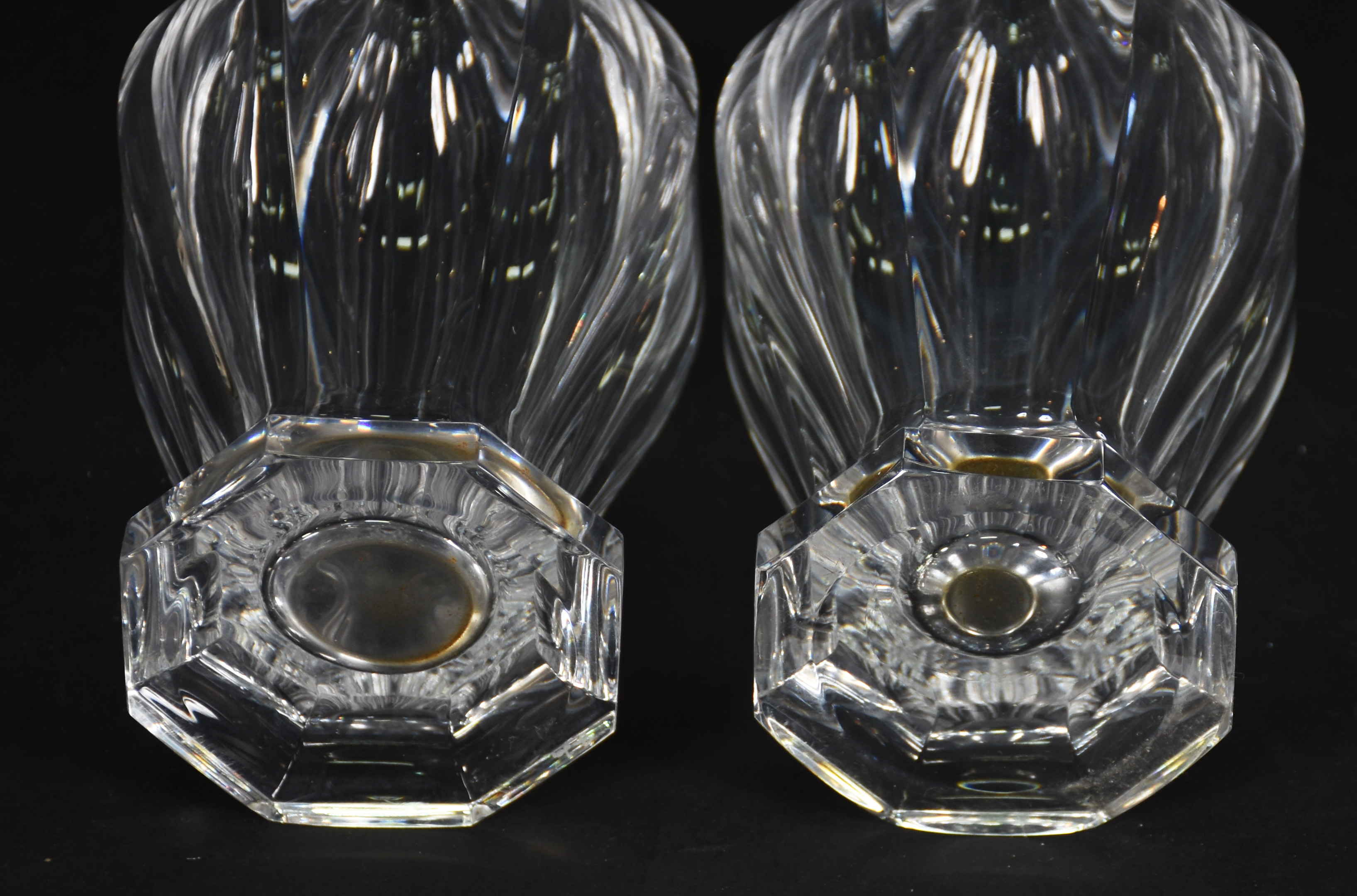 Par de licoreiras de cristal facetado - foto 3 de 3