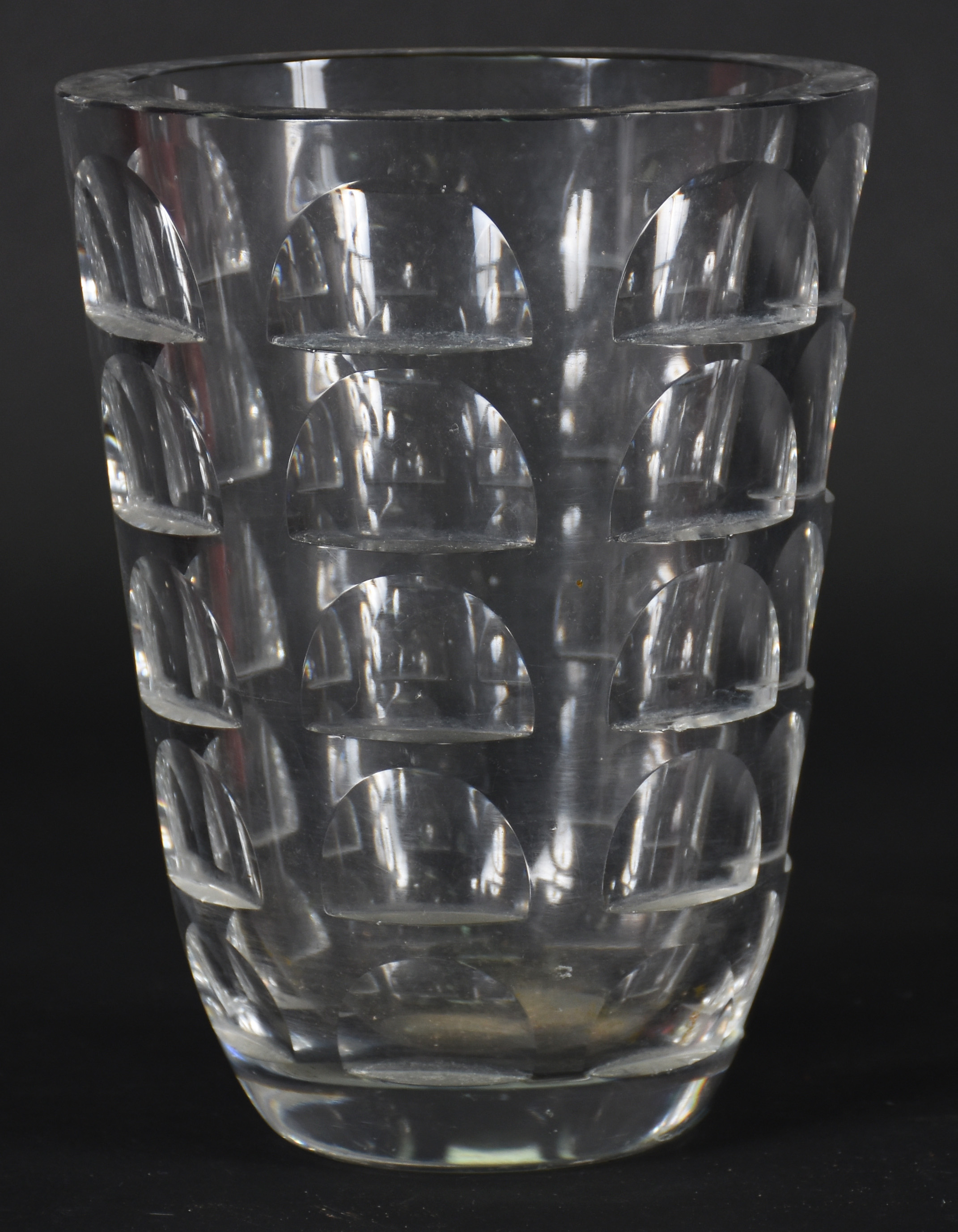 Vaso de cristal lapidado - foto 1 de 2