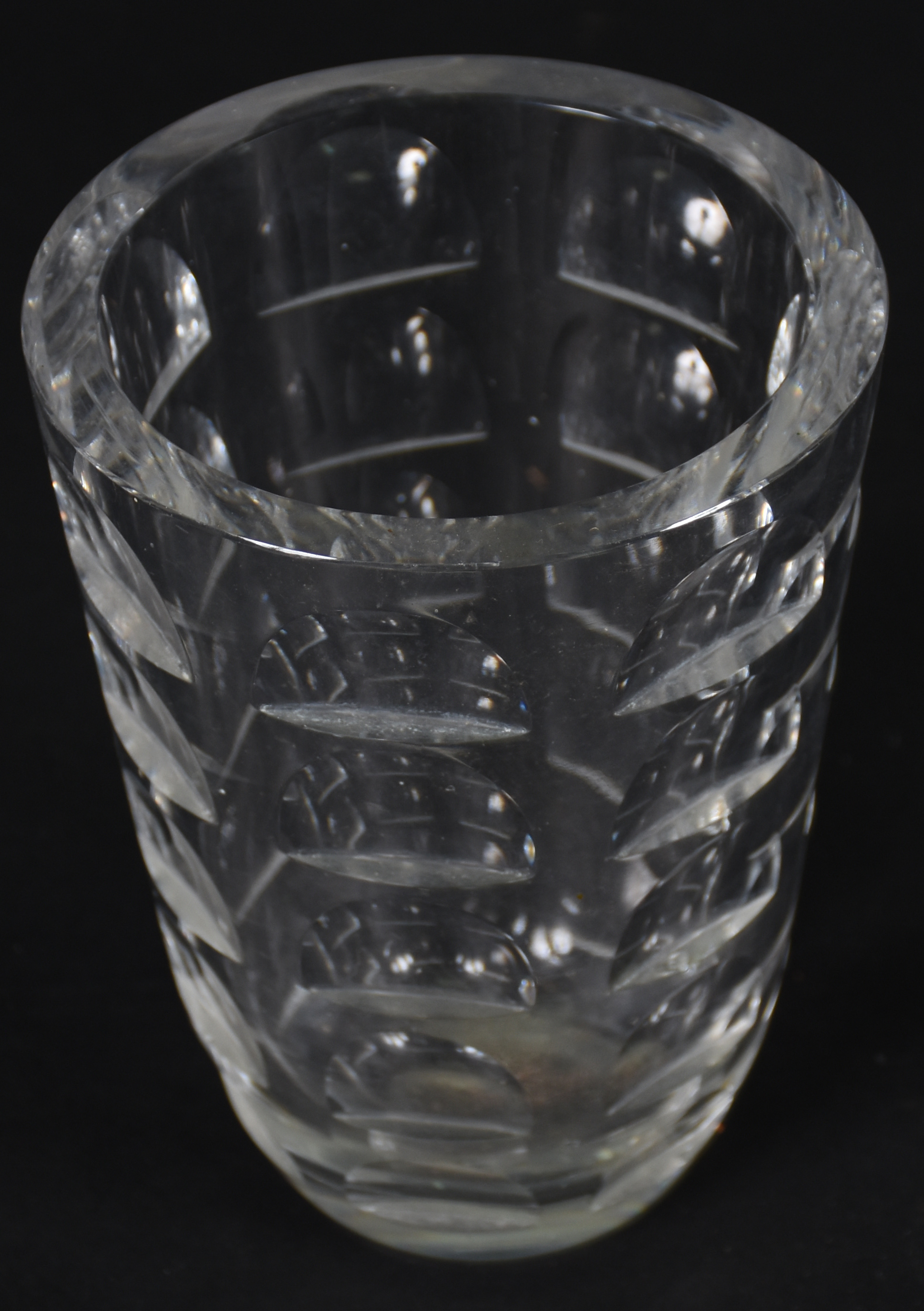 Vaso de cristal lapidado - foto 2 de 2