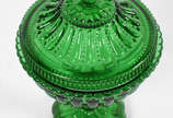 Compoteira de vidro verde - Compoteira de vidro verde