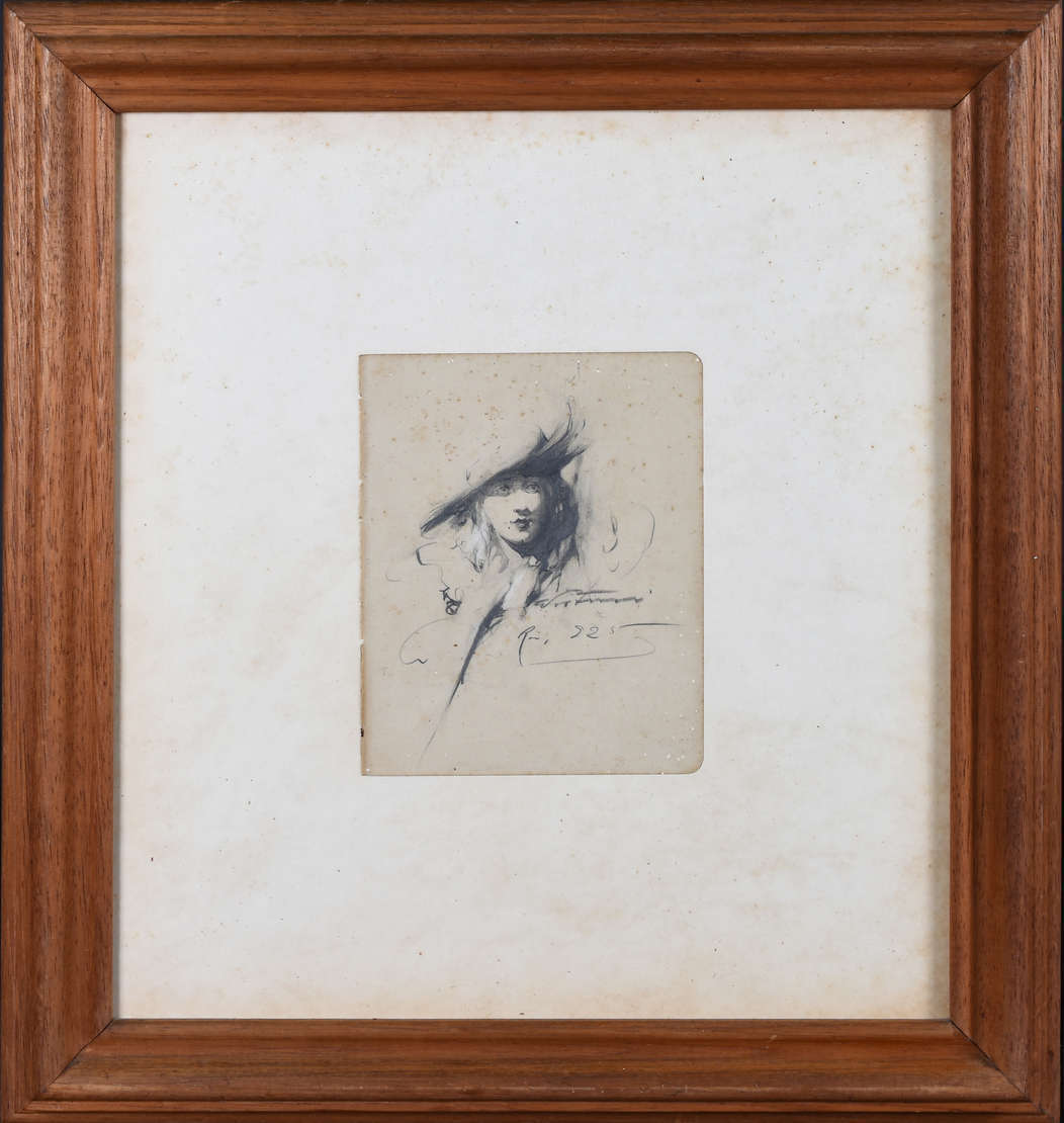 Cândido Portinari (1903-1962), Moça com chapéu - foto 3 de 4