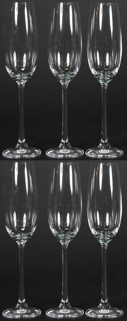 Seis flutes de cristal da Bohemia 180ml - foto 1 de 2
