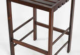 Mesa alta de jacarandá ripado, fabricação da an... - Mesa alta de jacarandá ripado, fabricação da antiga loja " OCA".