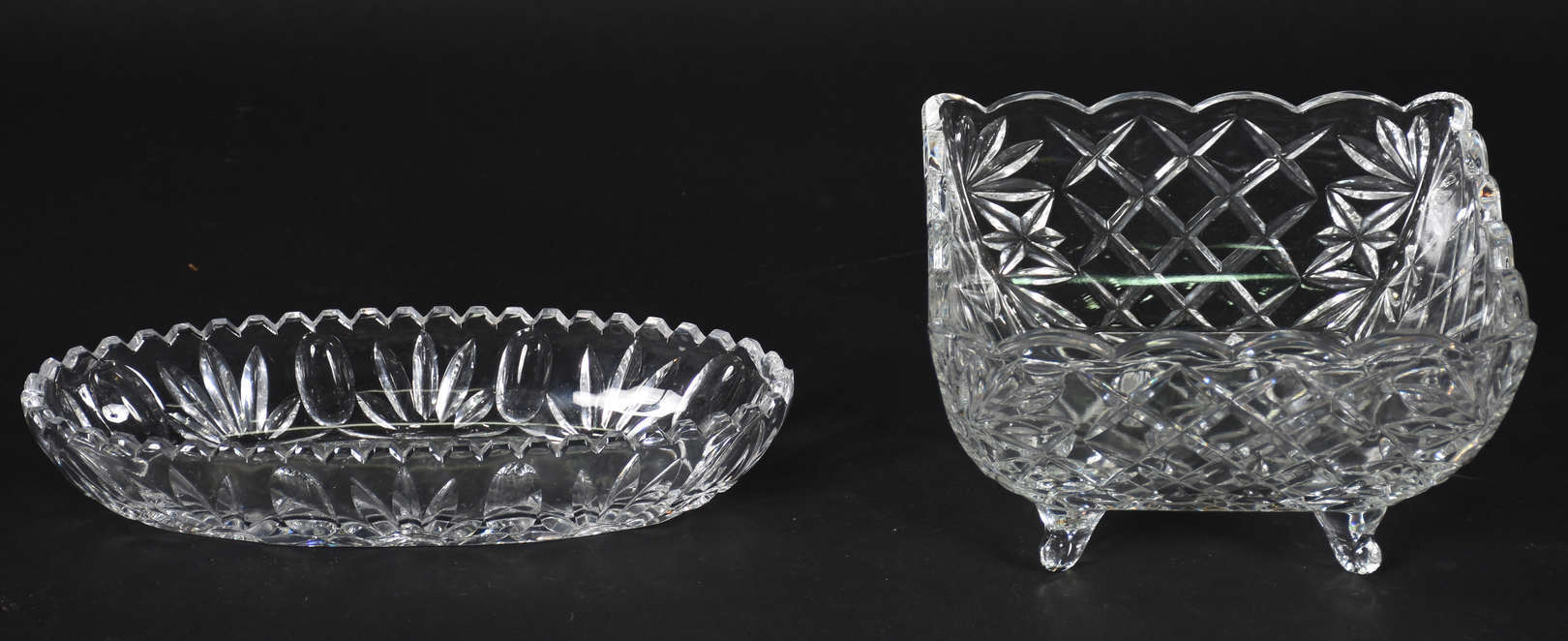 Fruteira e porta petiscos de cristal - foto 2 de 3