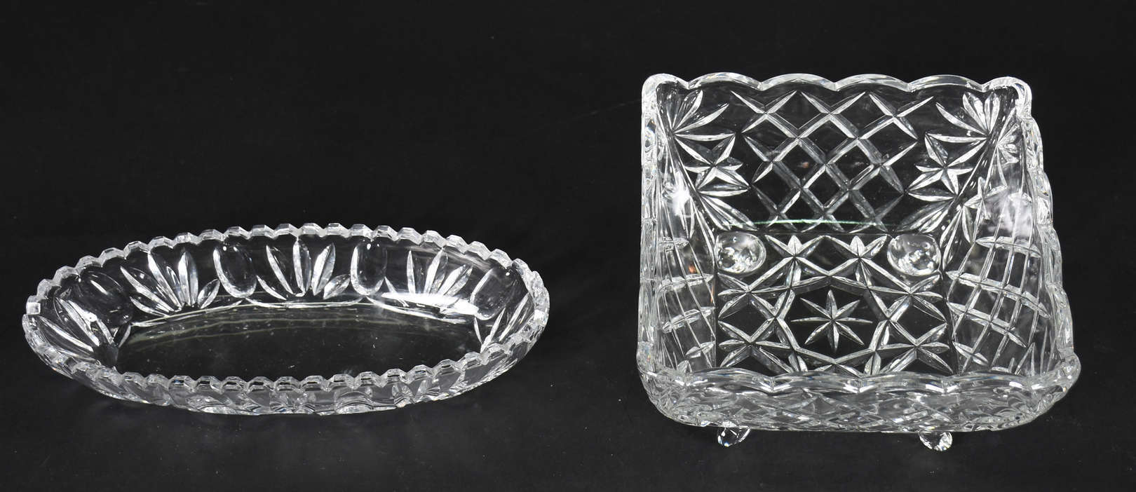 Fruteira e porta petiscos de cristal - foto 3 de 3