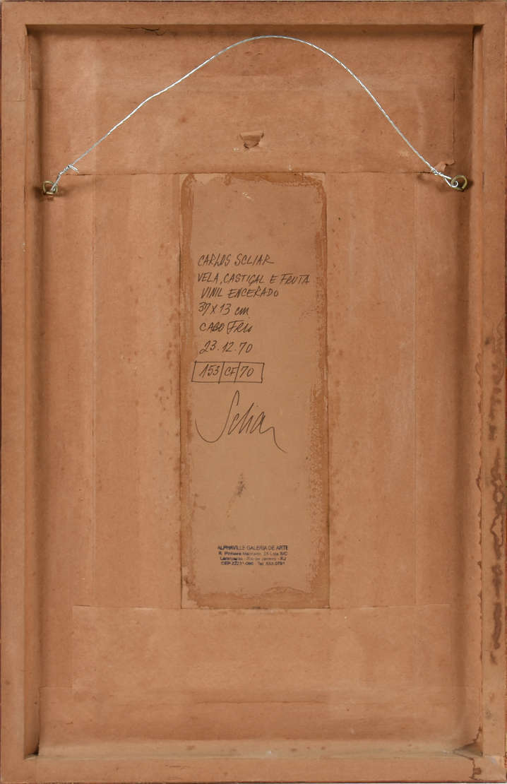 Carlos Scliar (1920-2001), Vela , castiçal e fruta - foto 3 de 3