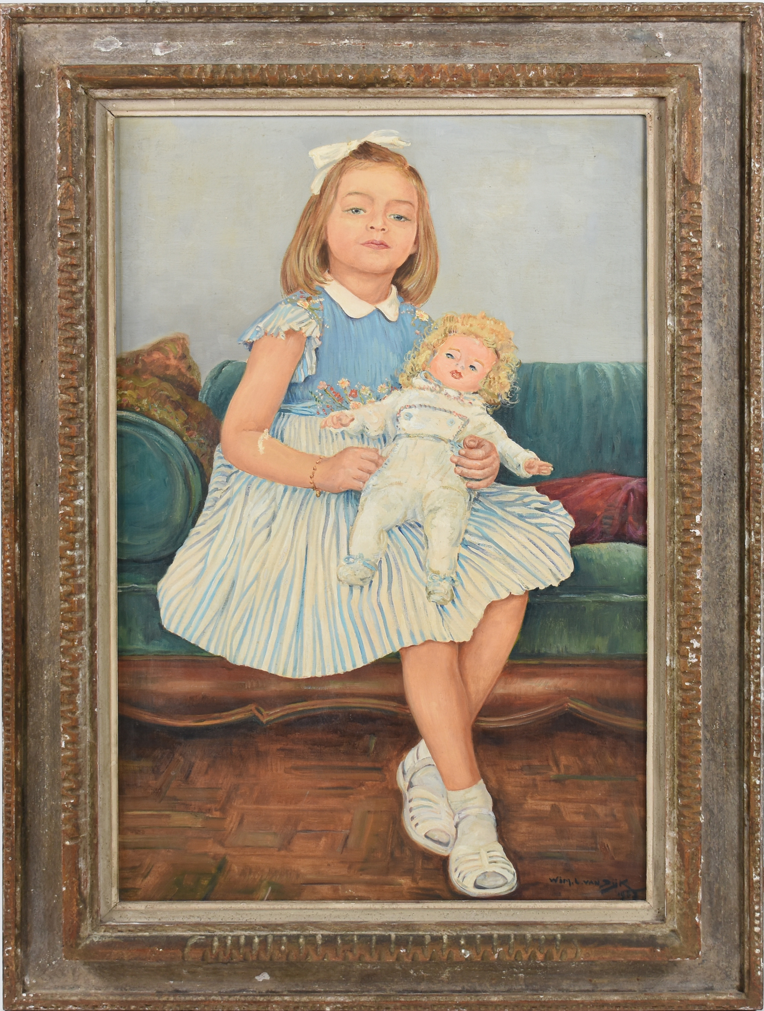 Win Van Dijk (1915-1990), Menina com boneca - foto 1 de 3