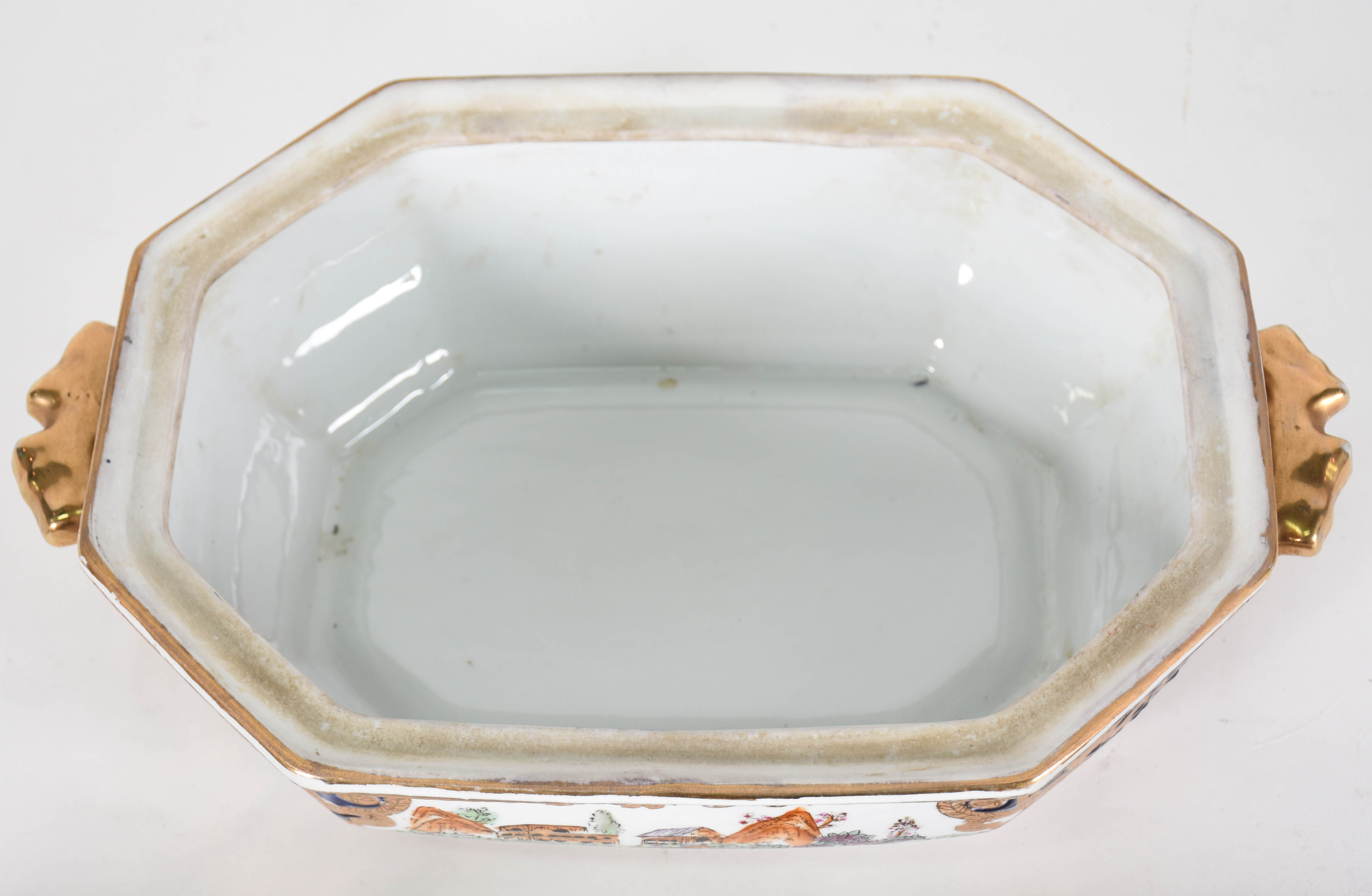 Sopeira de porcelana oriental com presentoir , ricamente trabalhada... - foto 5 de 5